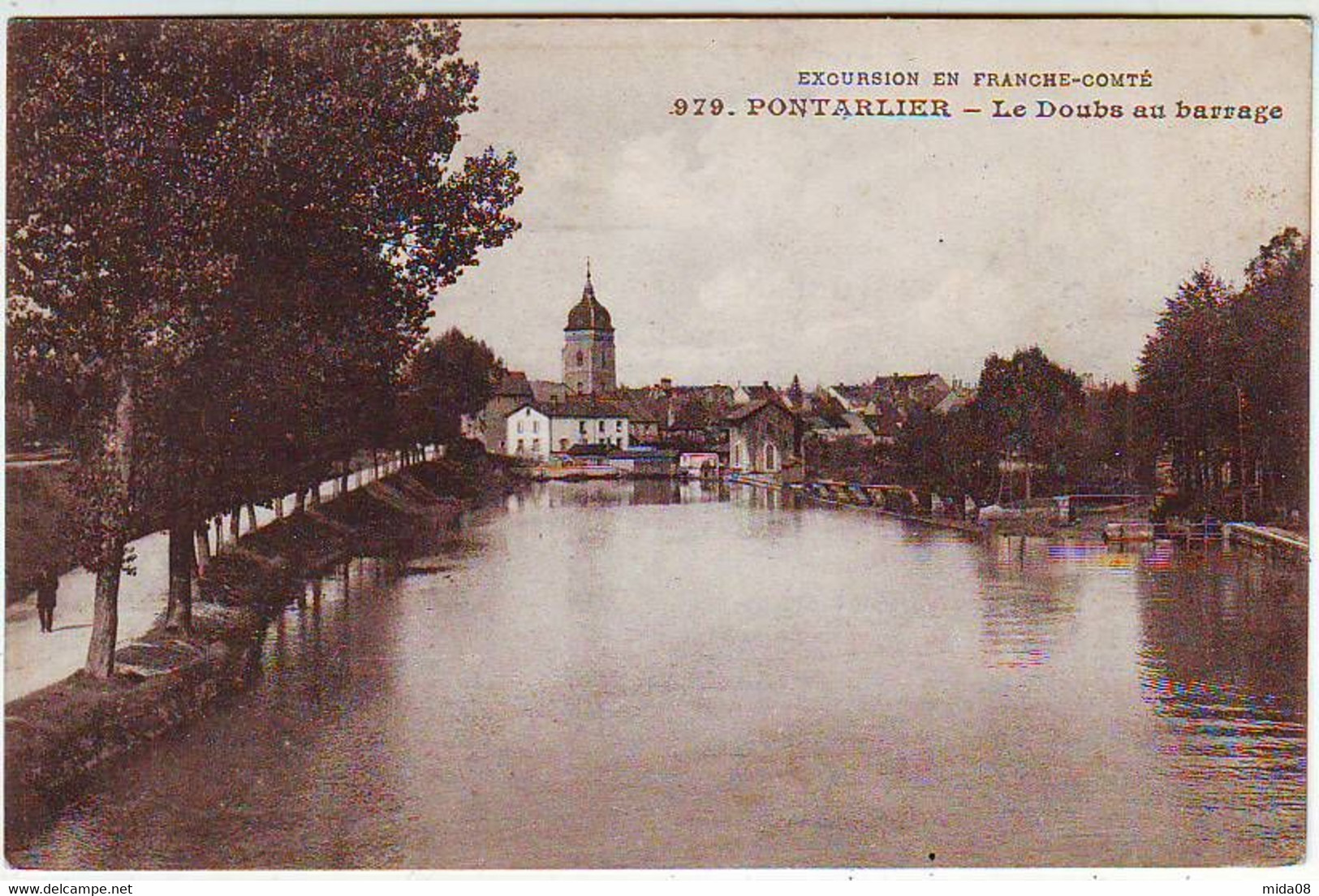 25. PONTARLIER . LE DOUBS AU BARRAGE - Pontarlier