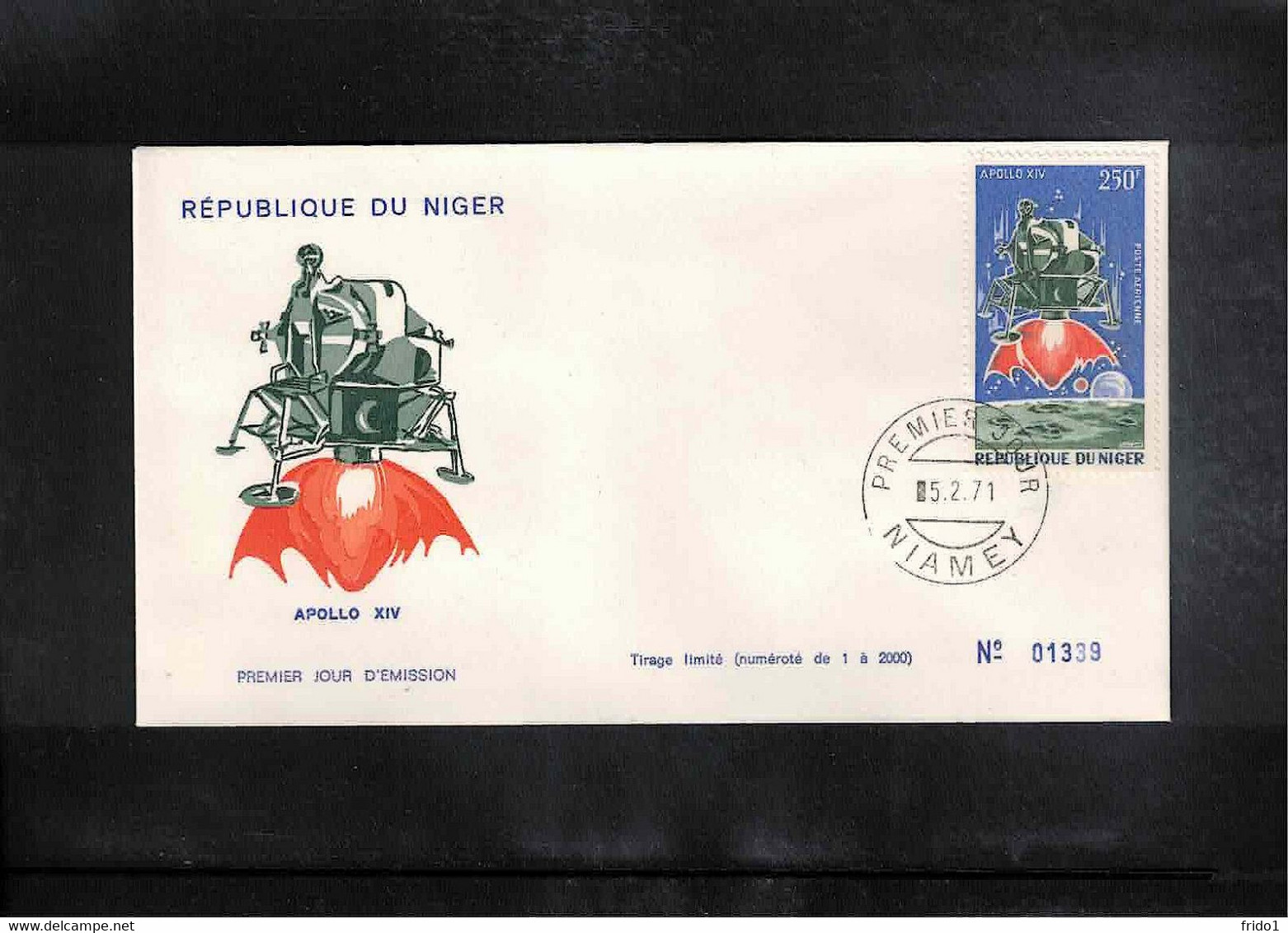 Niger 1971 Space / Raumfahrt / L'espace Apollo XIV FDC - Africa