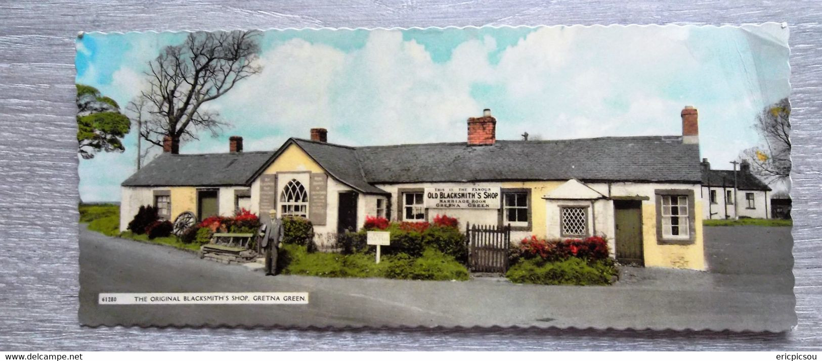 SCOTLAND - Gretna Green - Original  Blacksmith's Shop ( 1961 ) Large Postcard 21x 9 Cm. - Dumfriesshire