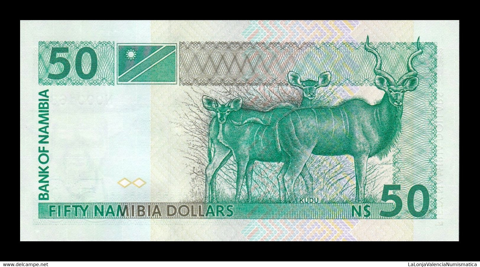 Namibia 50 Dollars 1993 Pick 2 Low Serial T.683 SC UNC - Namibie