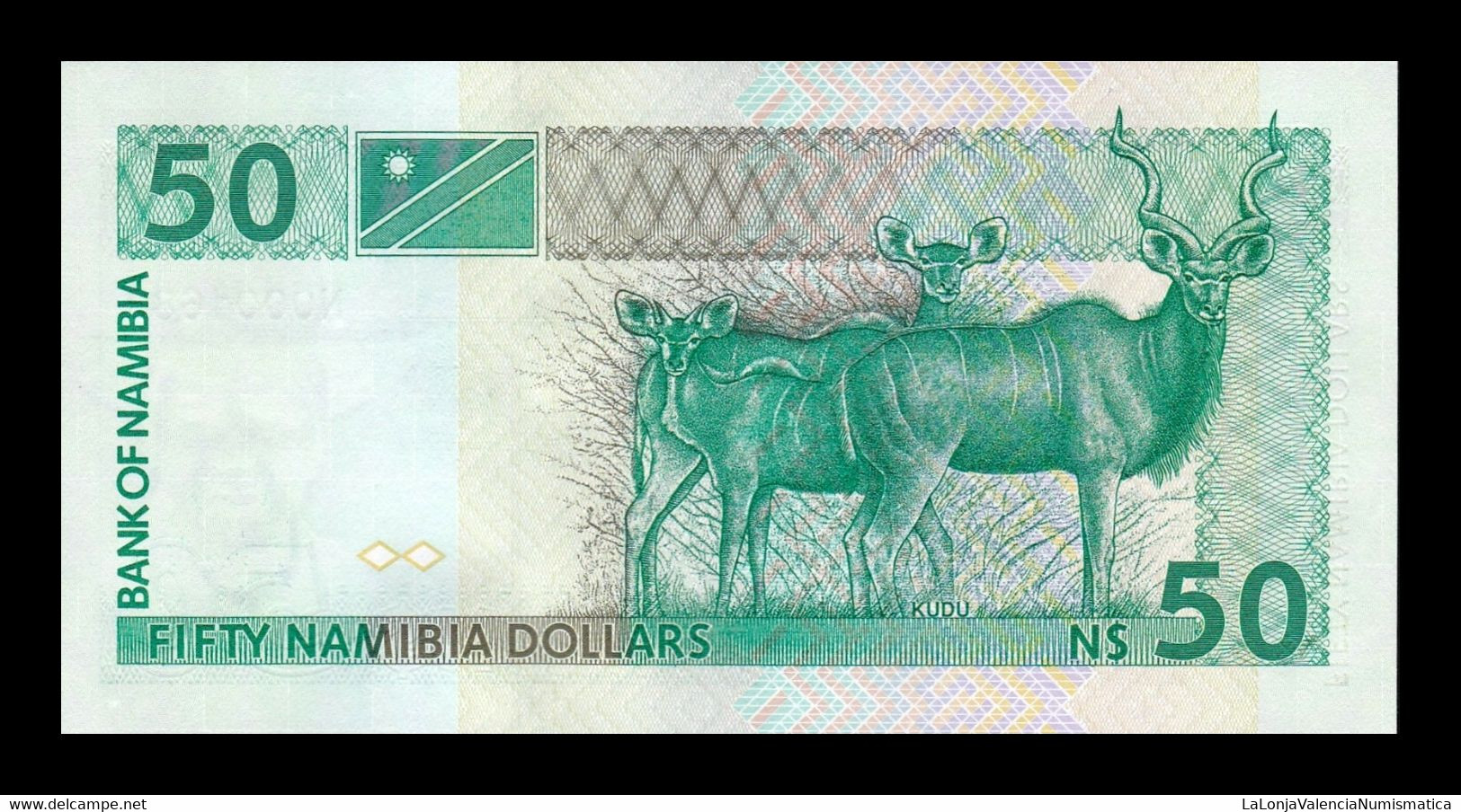 Namibia 50 Dollars 1993 Pick 2 Low Serial T.684 SC UNC - Namibia