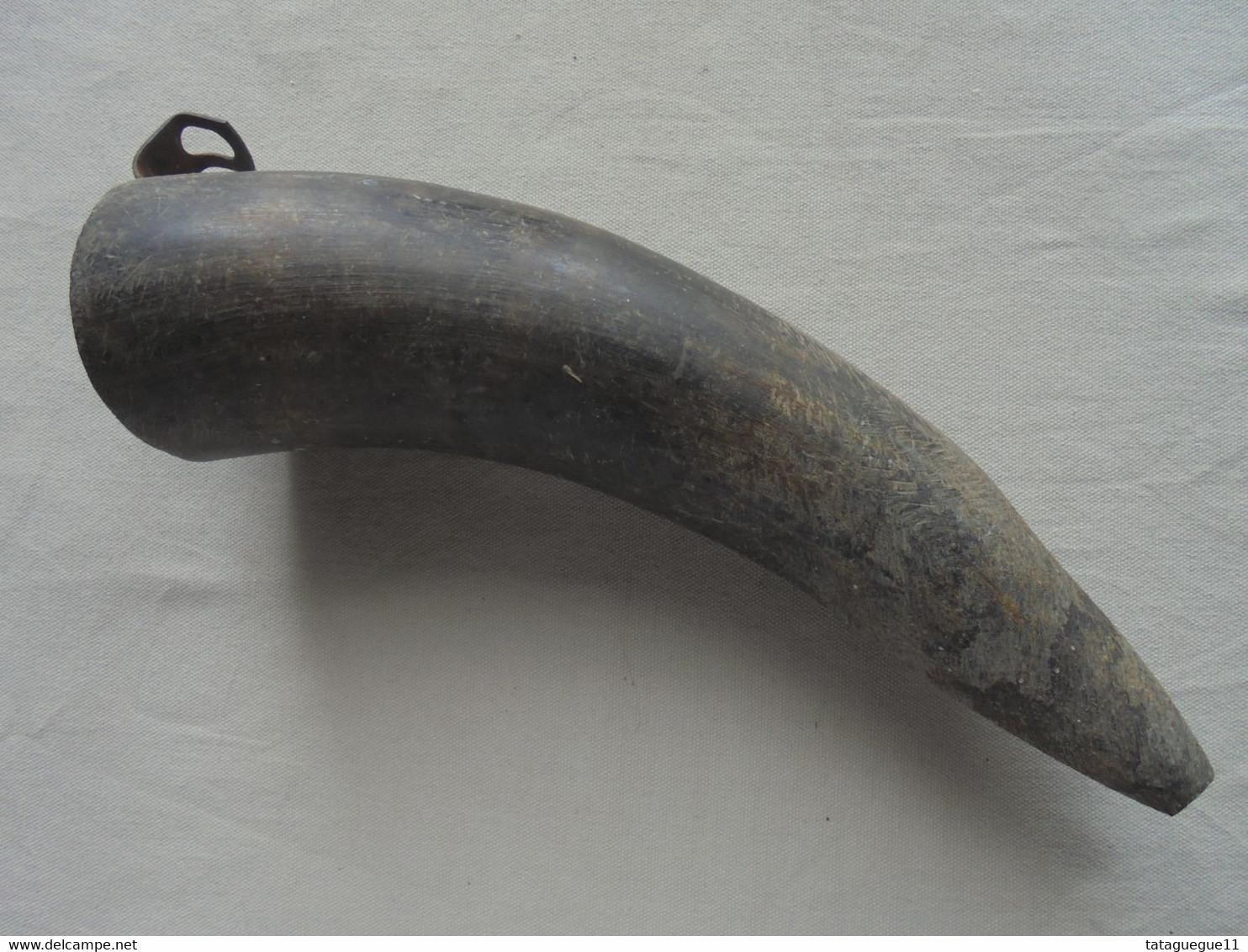 Ancien - Porte Outils En Corne De Bovin Fabrication Artisanale - Outils Anciens