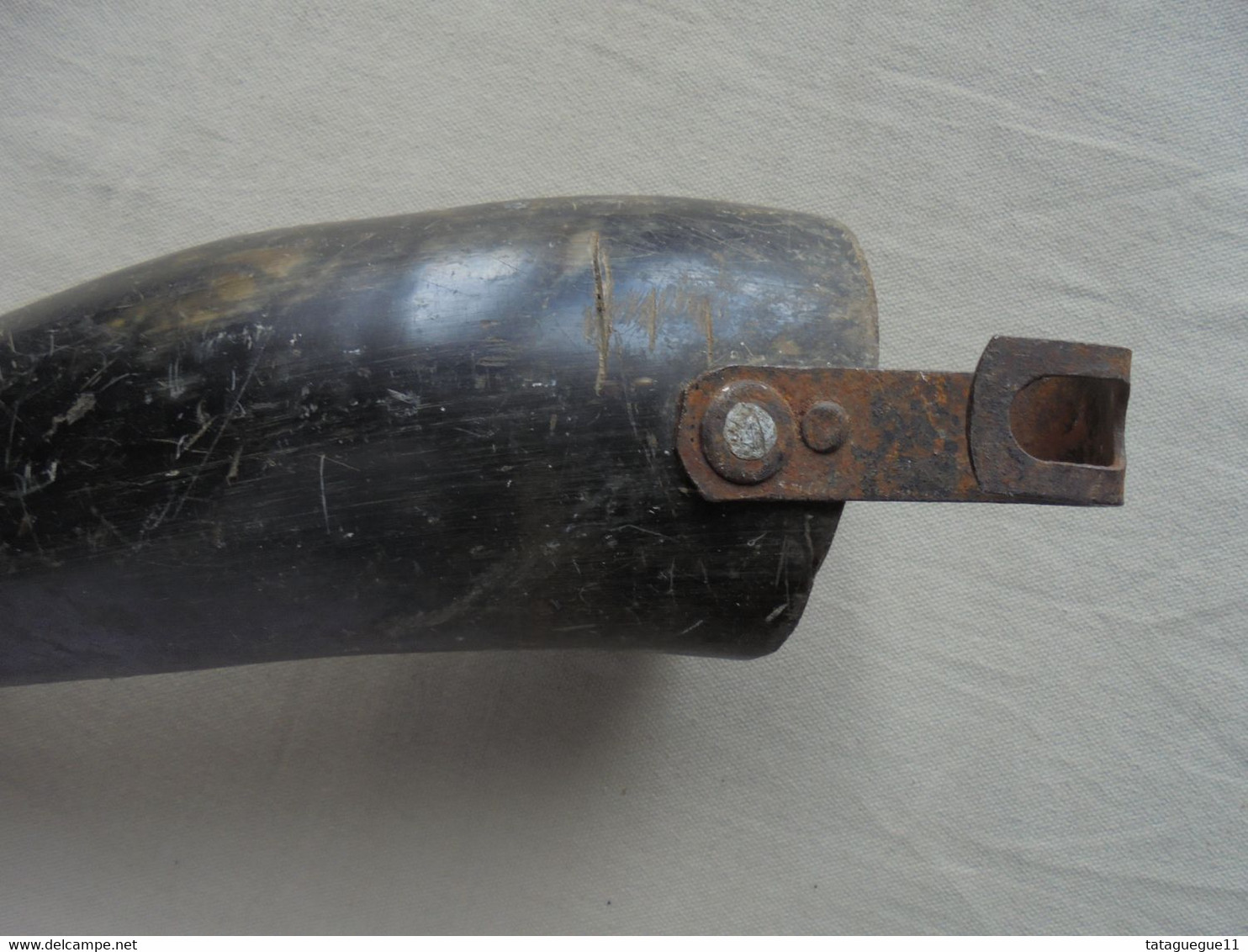 Ancien - Porte Outils En Corne De Bovin Fabrication Artisanale - Outils Anciens