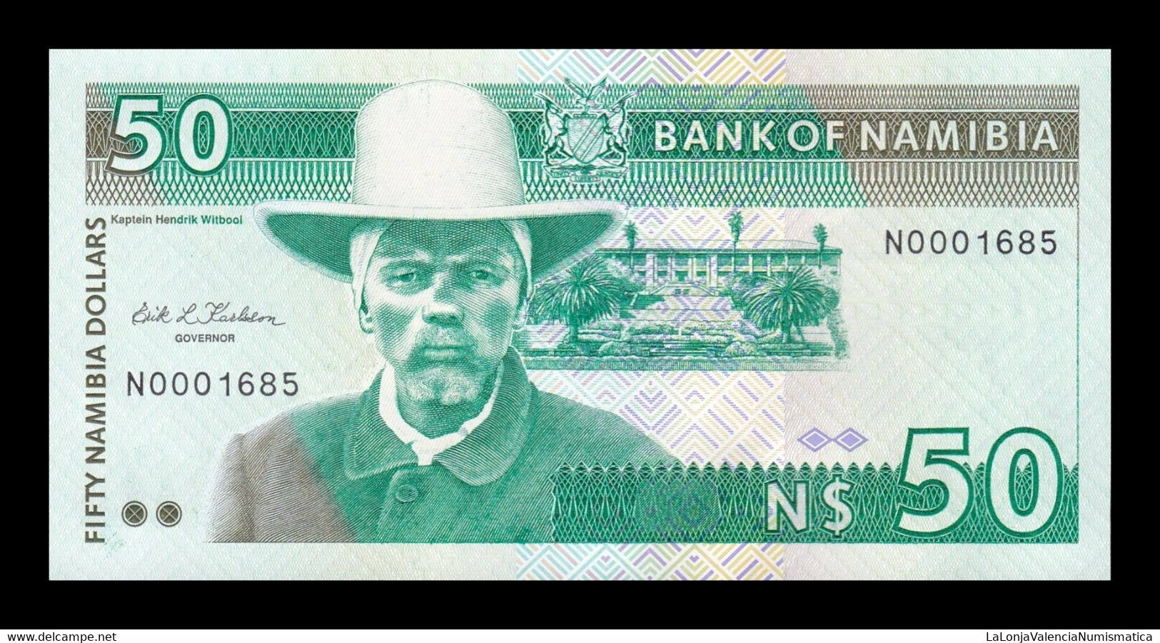 Namibia 50 Dollars 1993 Pick 2 Low Serial T.685 SC UNC - Namibia