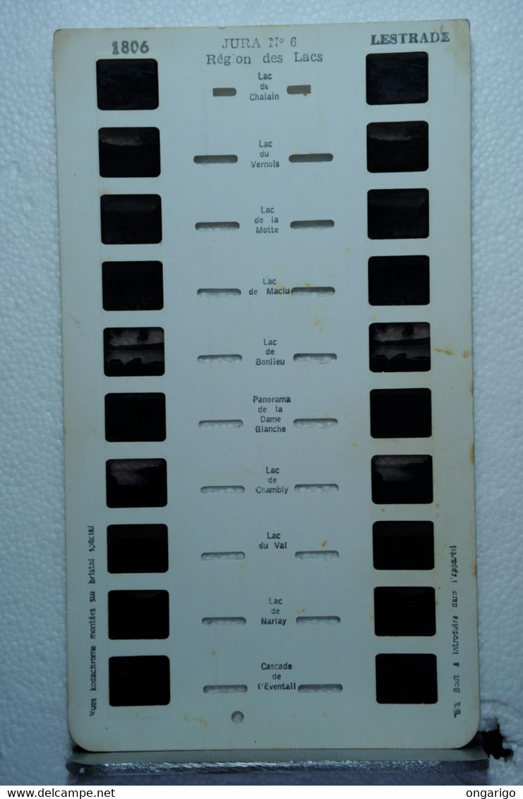 LESTRADE :        JURA  N°8   ;  RÉGION DES LACS - Visionneuses Stéréoscopiques