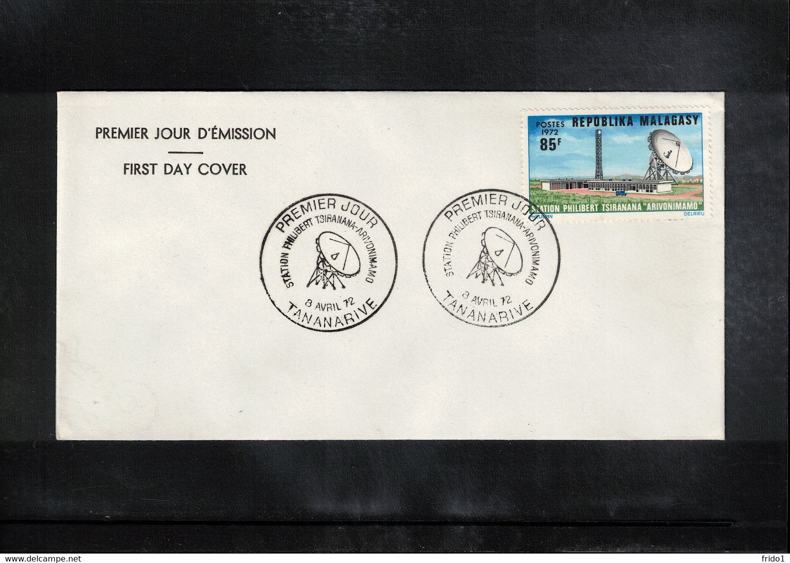 Madagascar 1972 Space / Raumfahrt / L'espace  - Earth Station - Satellite Communication FDC - Africa