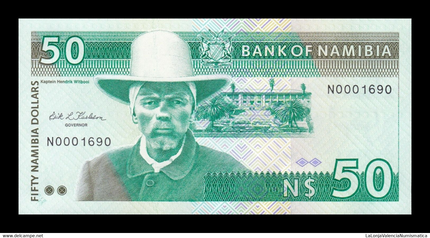 Namibia 50 Dollars 1993 Pick 2 Low Serial T.690 SC UNC - Namibia