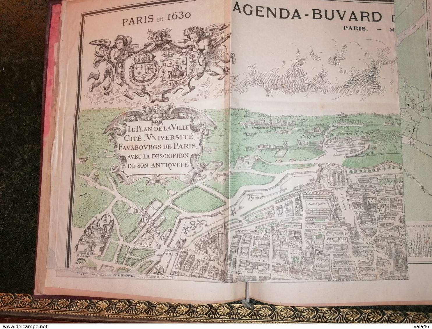 AGENDA BUVARD DU BON MARCHE 1896 - Collections