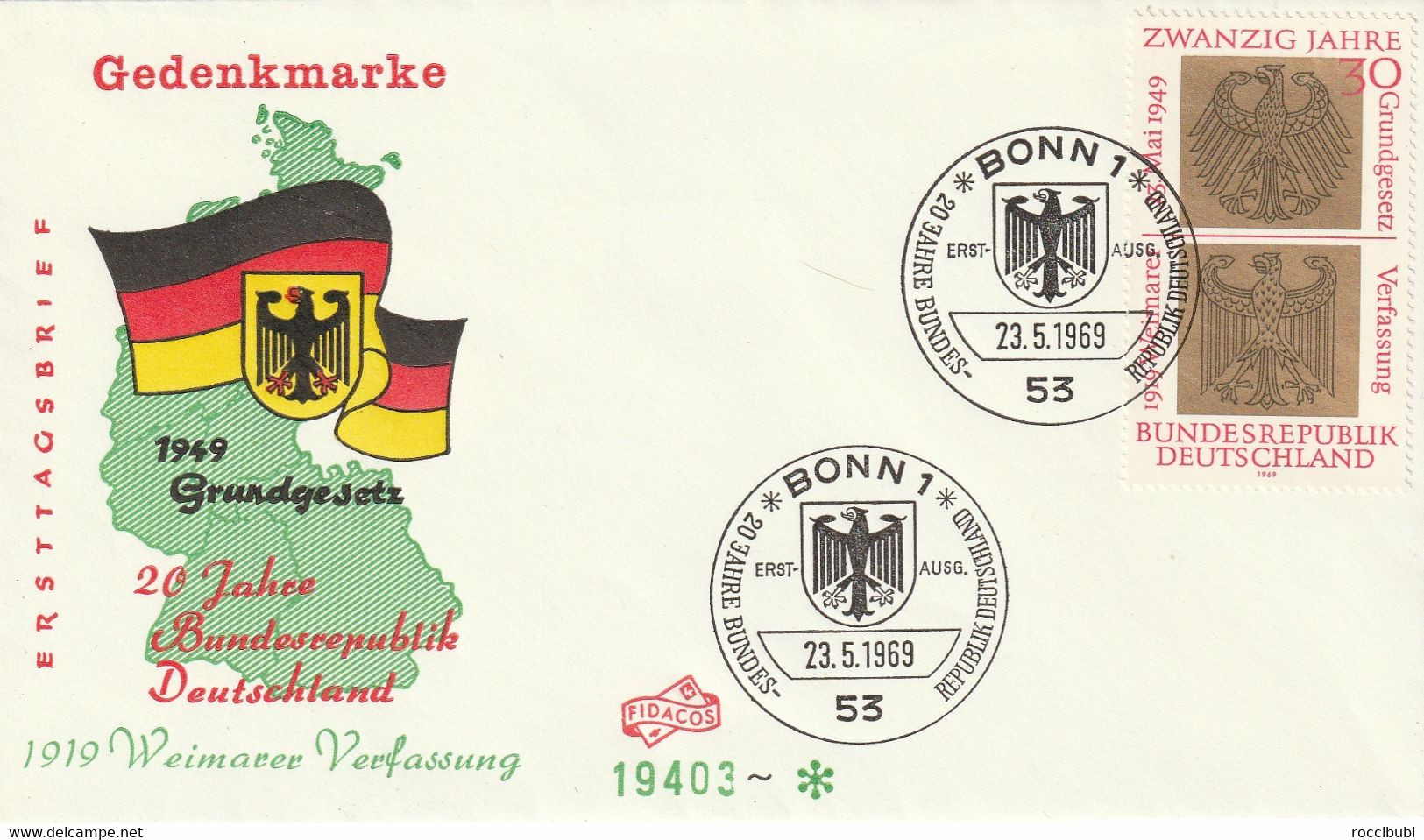 Mi. 585 FDC - Sonstige & Ohne Zuordnung