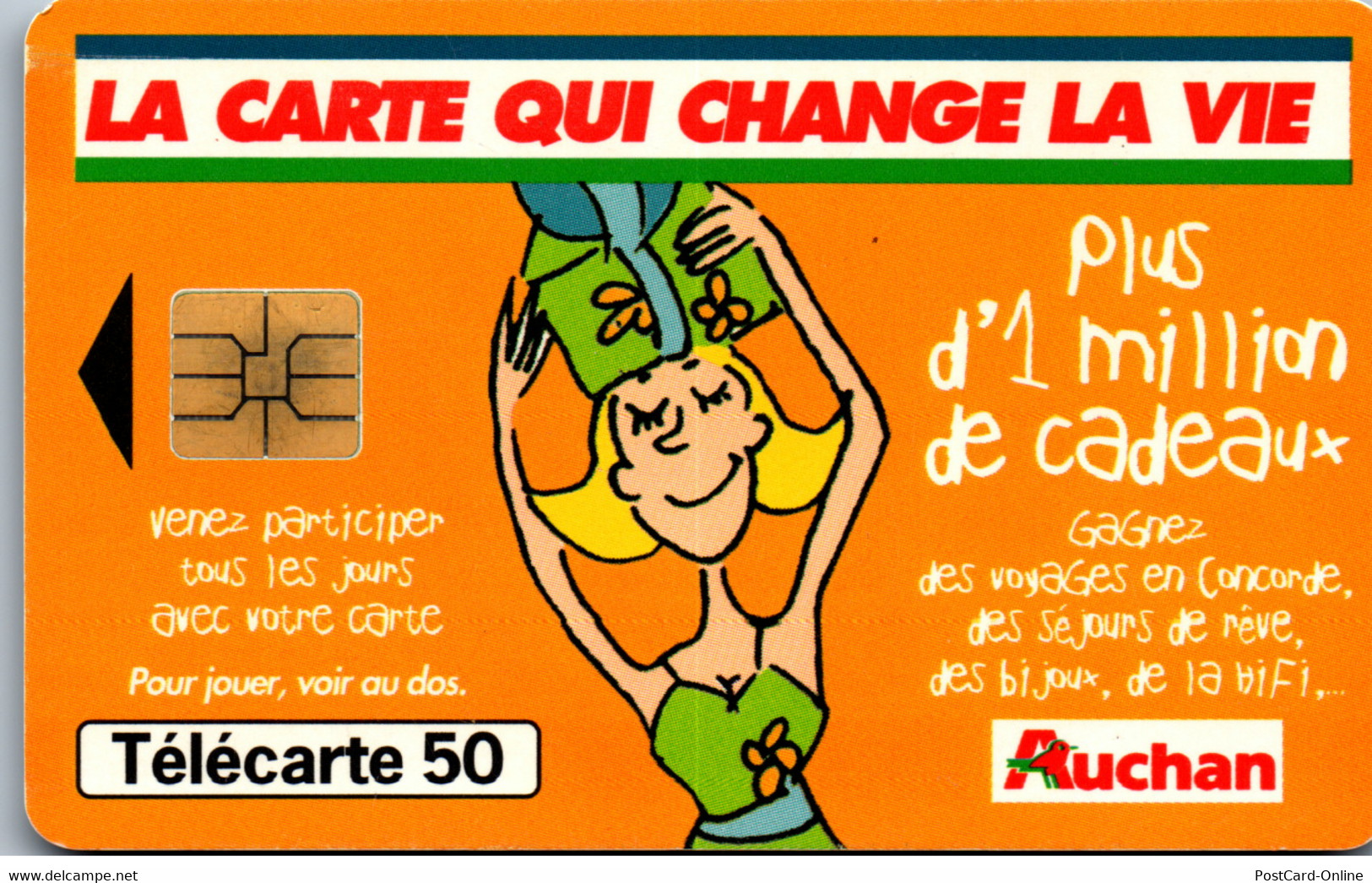 16562 - Frankreich - La Carte Qui Change La Vie , Auchan - 1999