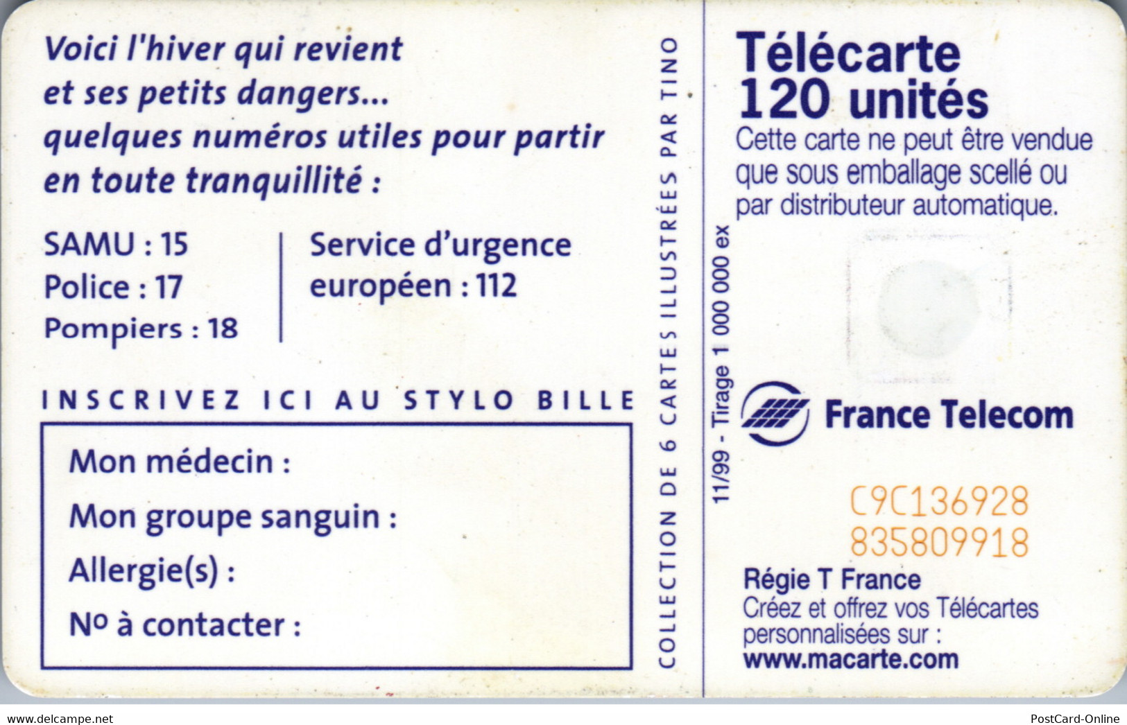 16564 - Frankreich - Motiv , Comic - 1999