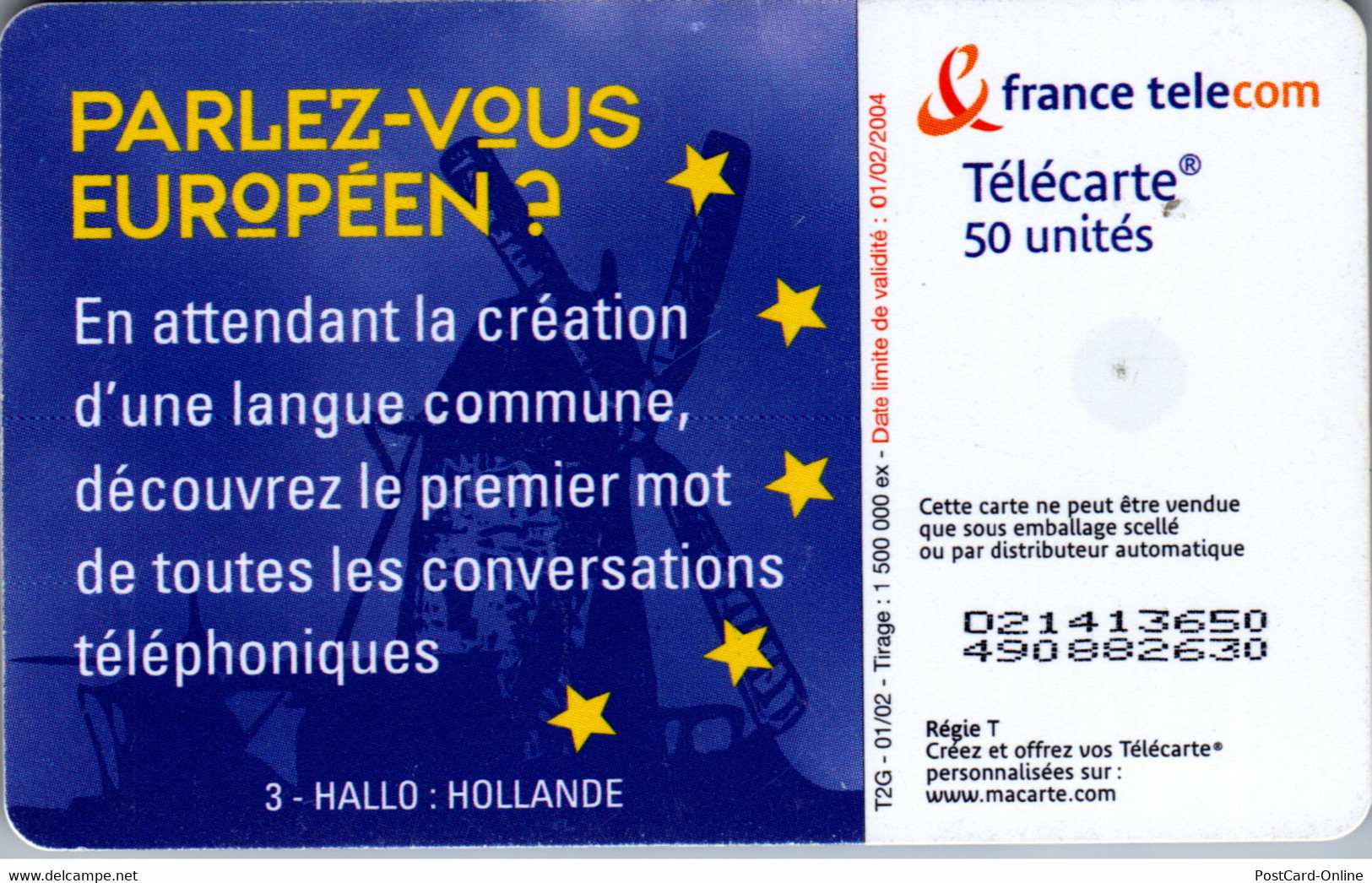 16632 - Frankreich - Hallo , Hollande - 2002