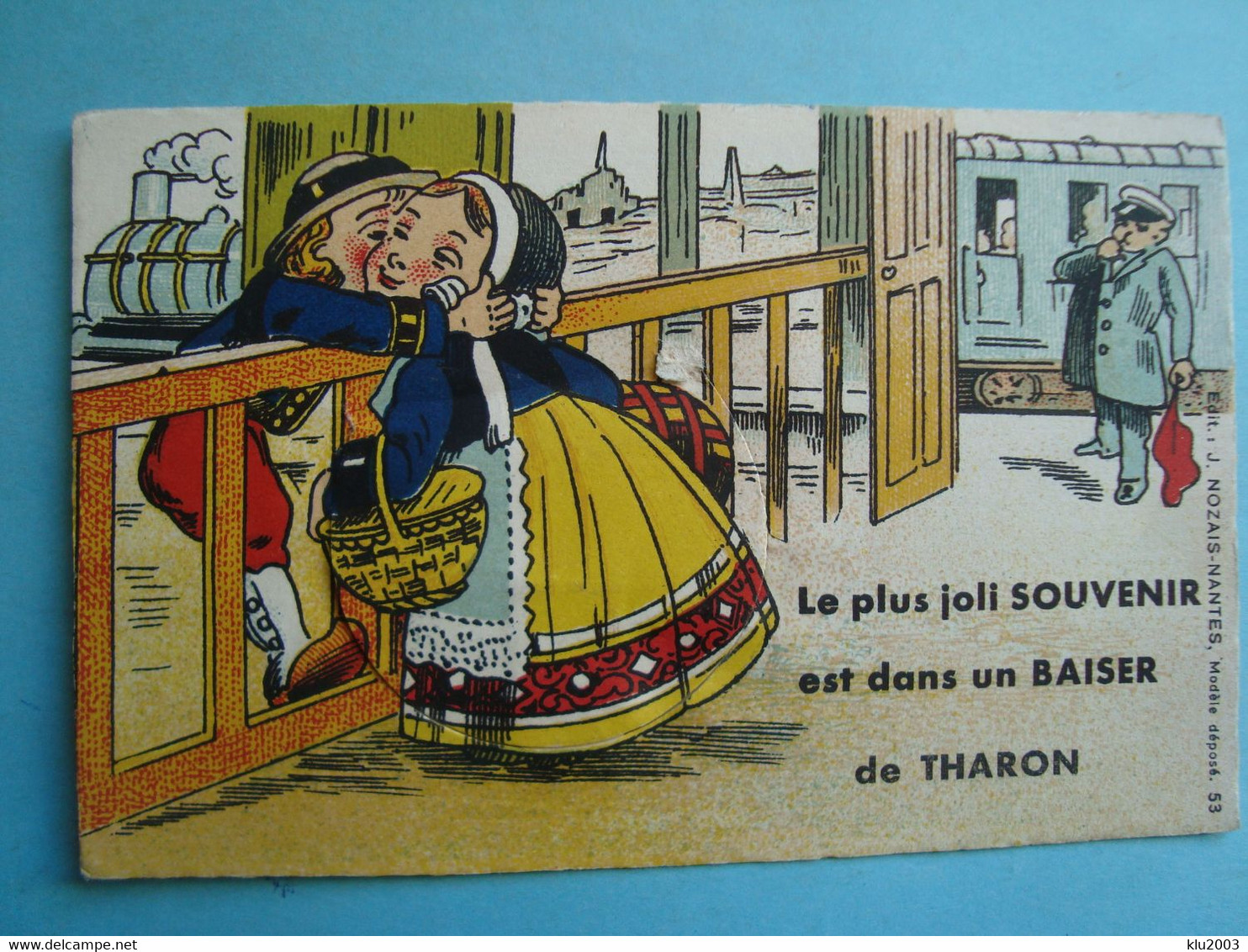 44 - THARON - Carte à Système - Le Plus Joli Souvenir - 1957 - Tharon-Plage