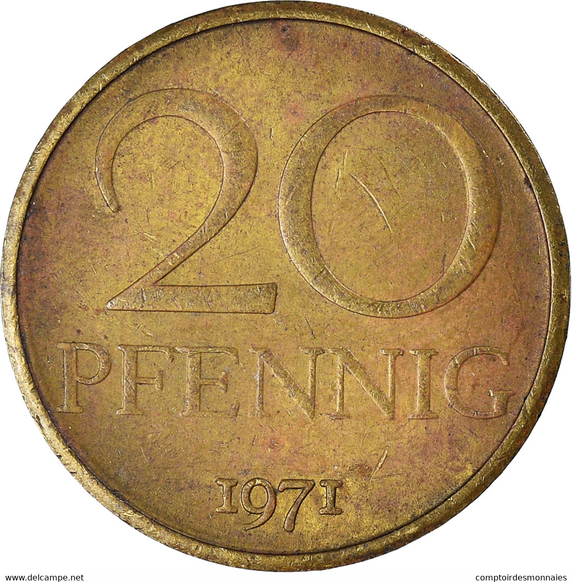 Monnaie, République Démocratique Allemande, 20 Pfennig, 1971 - 20 Pfennig