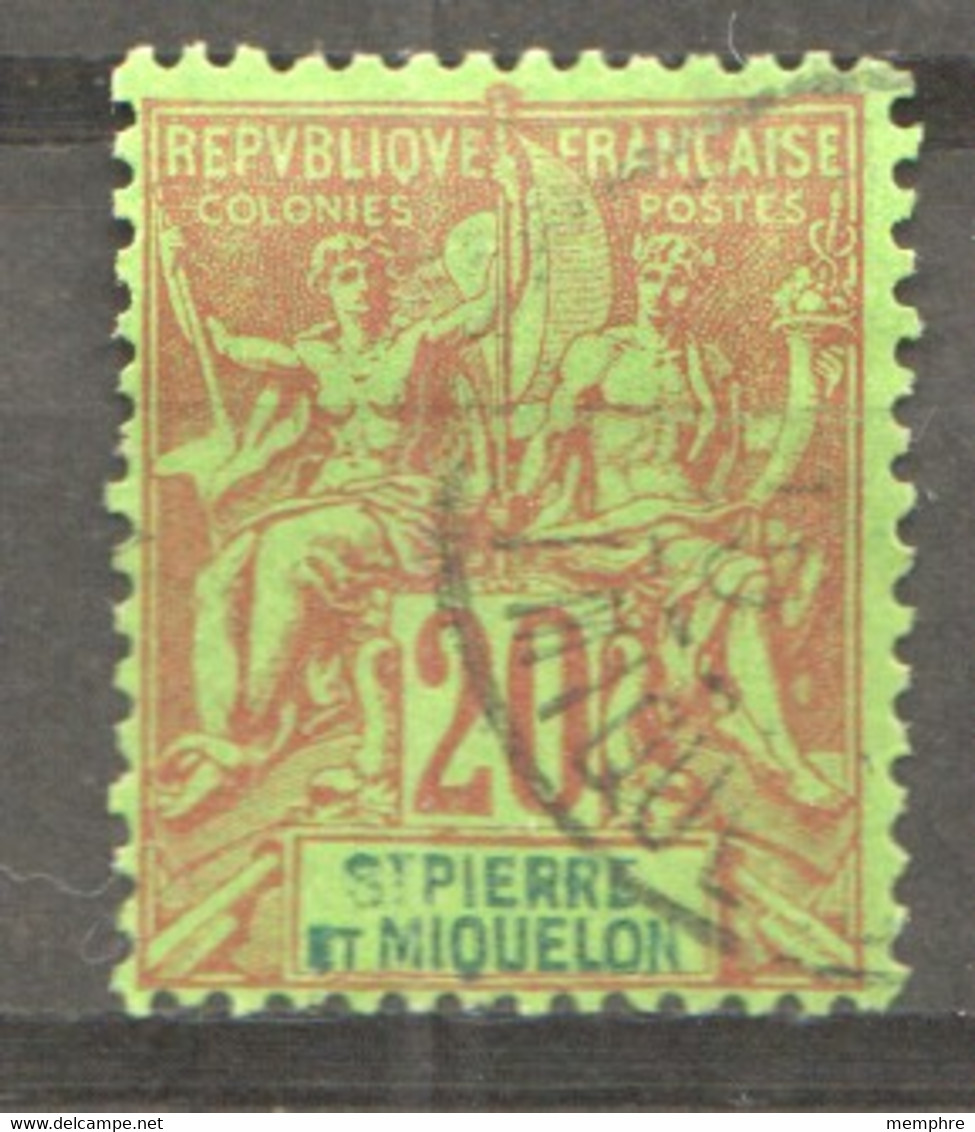 Sage 20 C. Oblitéré Yv 65 - Used Stamps