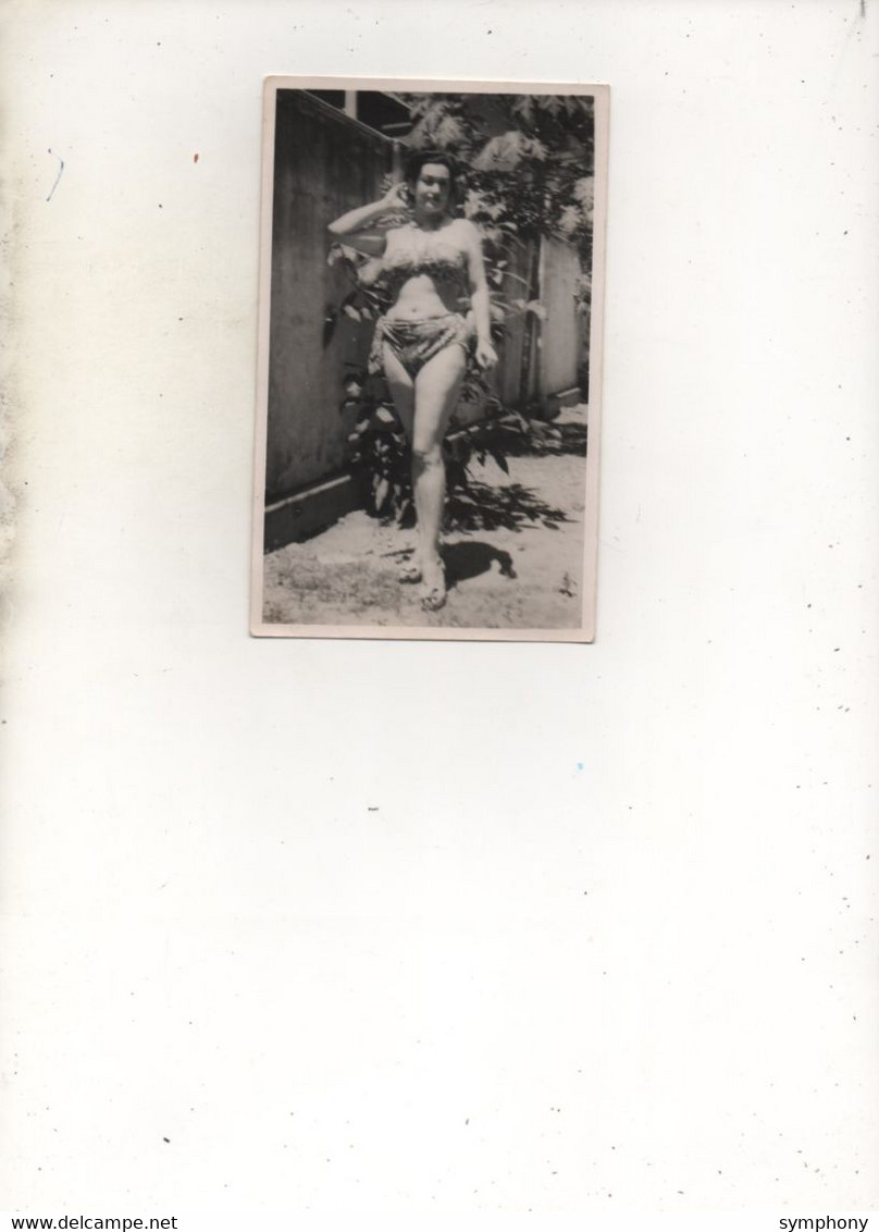 Photo 14 X 8.5 Cms.  Jeune Femme En Bikini - - Unclassified
