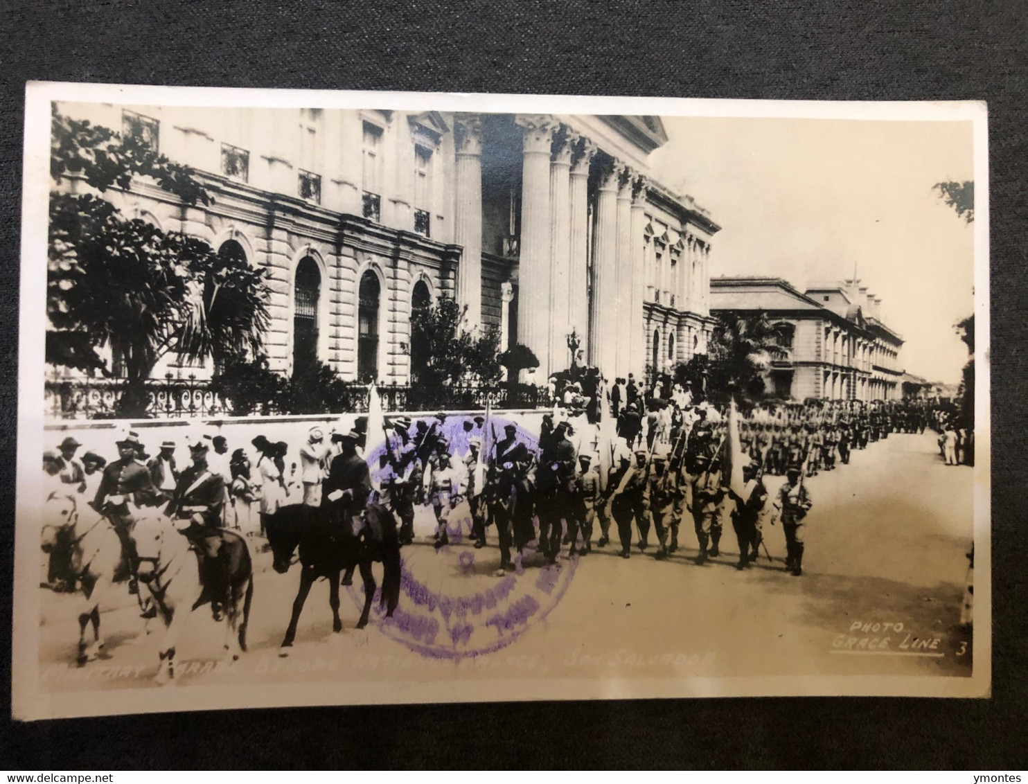 Postcard Military Parede San Salvador 1938 - El Salvador