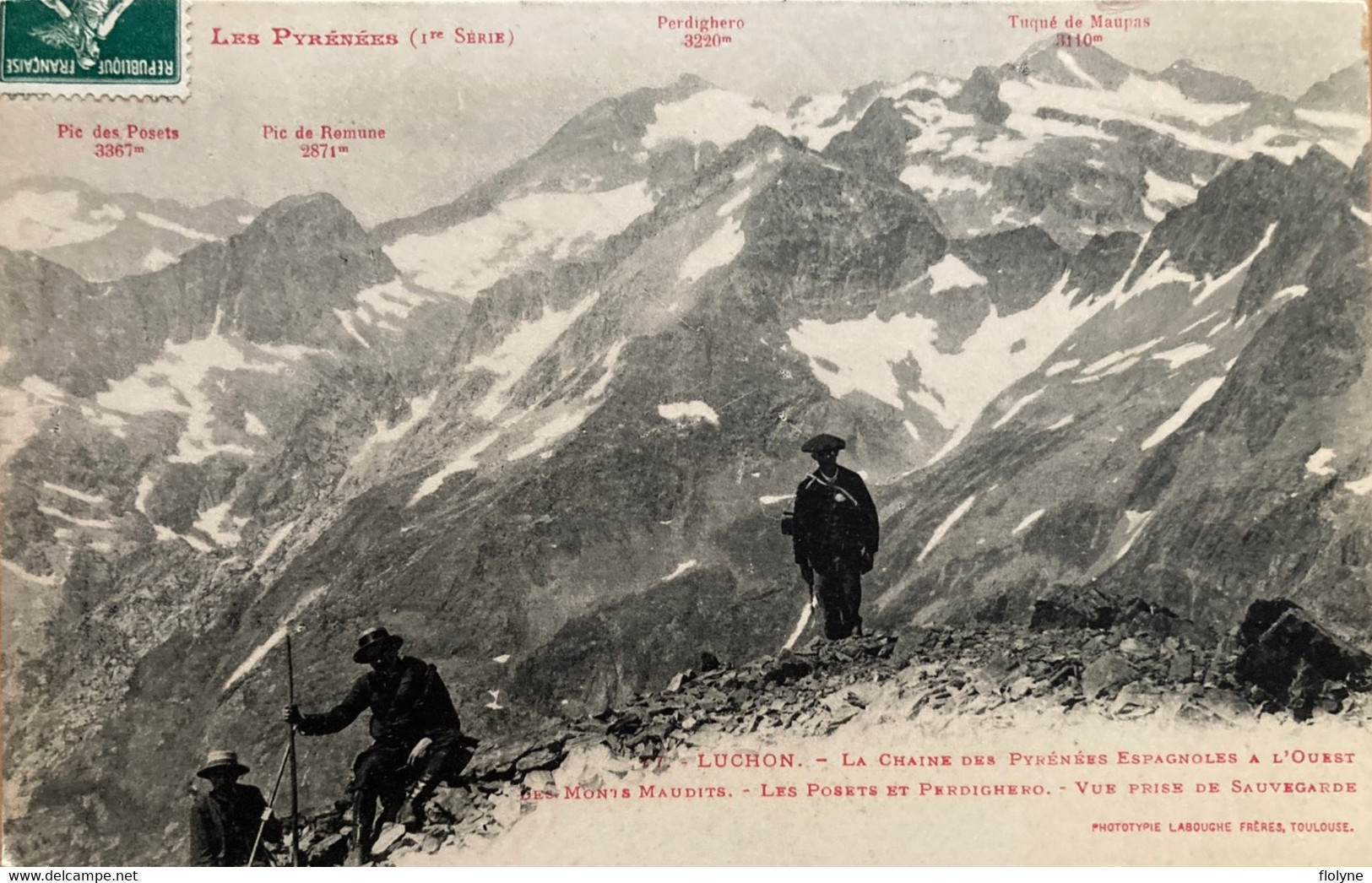 Luchon - Vue Sur La Chaîne Des Pyrénées , Prise De Sauvegarde - Guides Montagnards - Luchon