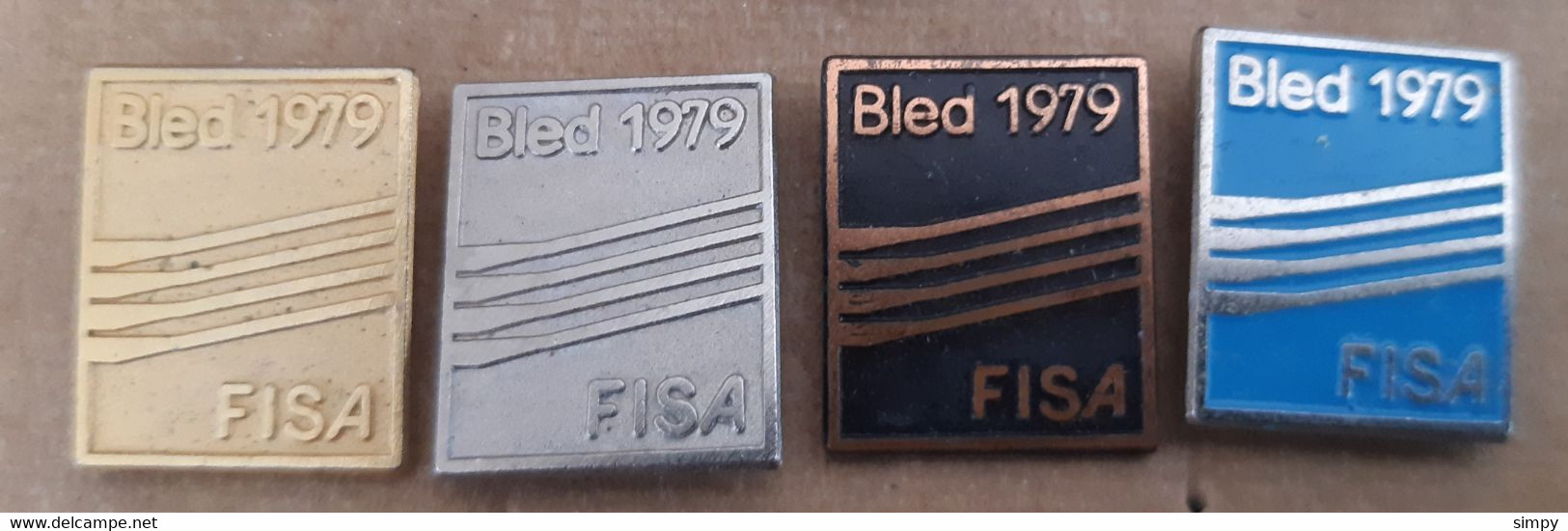 World Rowing  Championship Bled 1979 FISA SLOVENIA Ex Yugoslavia Pins - Remo