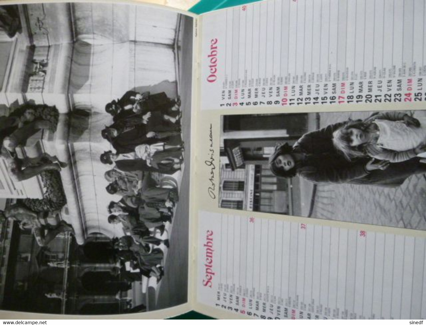 Calendrier 1993  Oberthur  SPECIAL ROBERT DOISNEAU  16 PHOTOS Rare Almanach Facteur PTT POSTE Département Sarthe - Grand Format : 1991-00