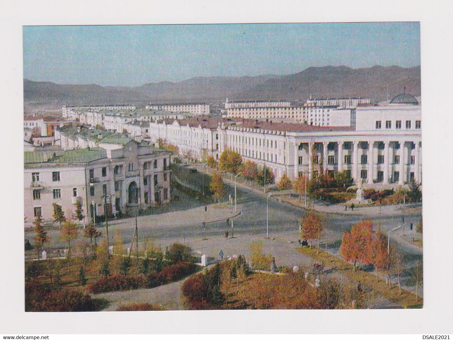 MONGOLIA Mongolie Mongolei Mongolian Capital Ulaanbaatar University Boulevard View 1960s Photo Postcard RPPc CPA /52596 - Mongolië