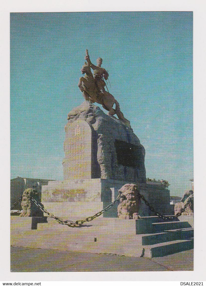 MONGOLIA Mongolie Mongolei Mongolian Capital Ulaanbaatar Monument Of Sukhe-Bator View 1960s Postcard RPPc CPA (52605) - Mongolie