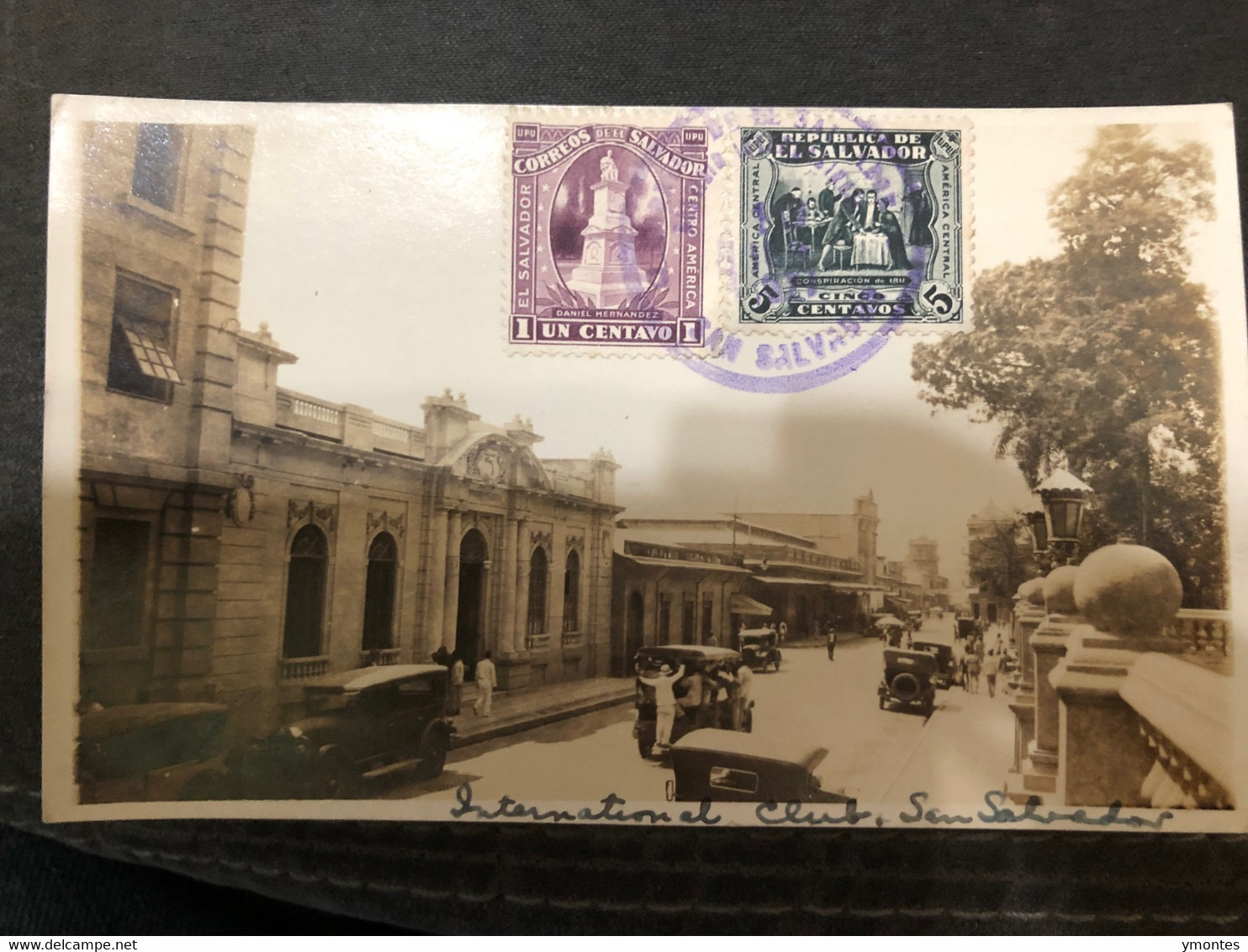 Postcard International Club 1928 In San Salvador - El Salvador