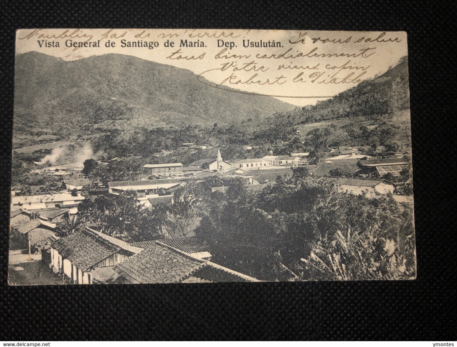 Postcard Santiago De María In Usulutan 1910 - El Salvador