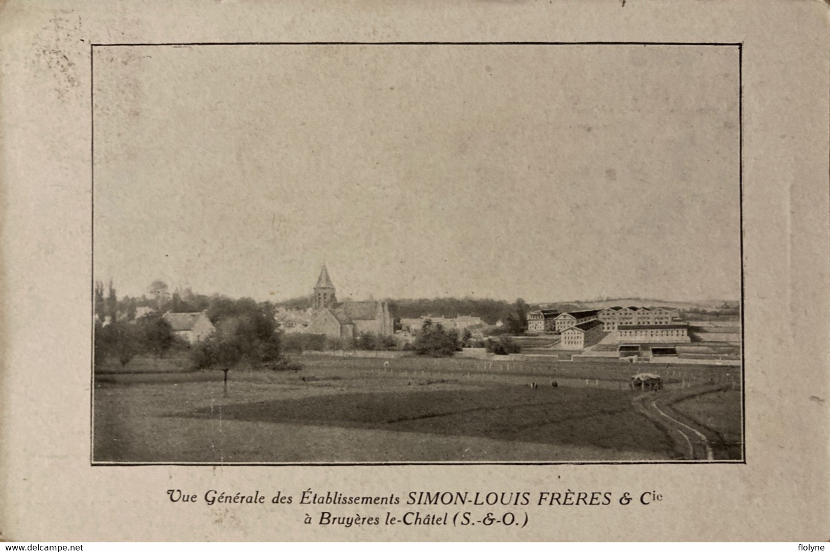 Bruyères Le Châtel - Vue Générale Des établissements SIMON LOUIS FRÈRES ET COMPAGNIE - Pub Au Verso - Graines Semence - Bruyeres Le Chatel