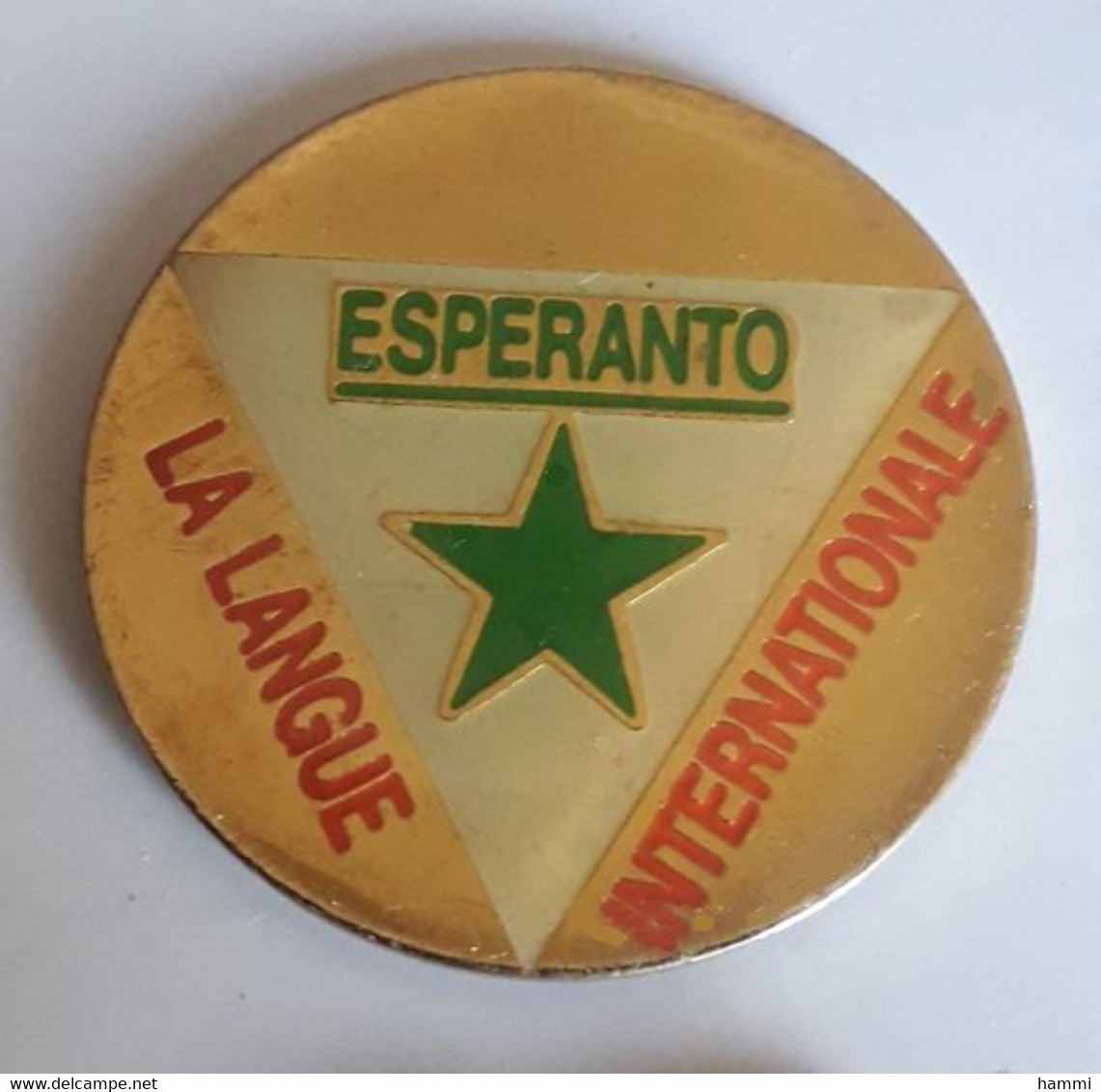 Q162 Pin's ESPERANTO La Langue Internationale Achat Immédiat - Administrations