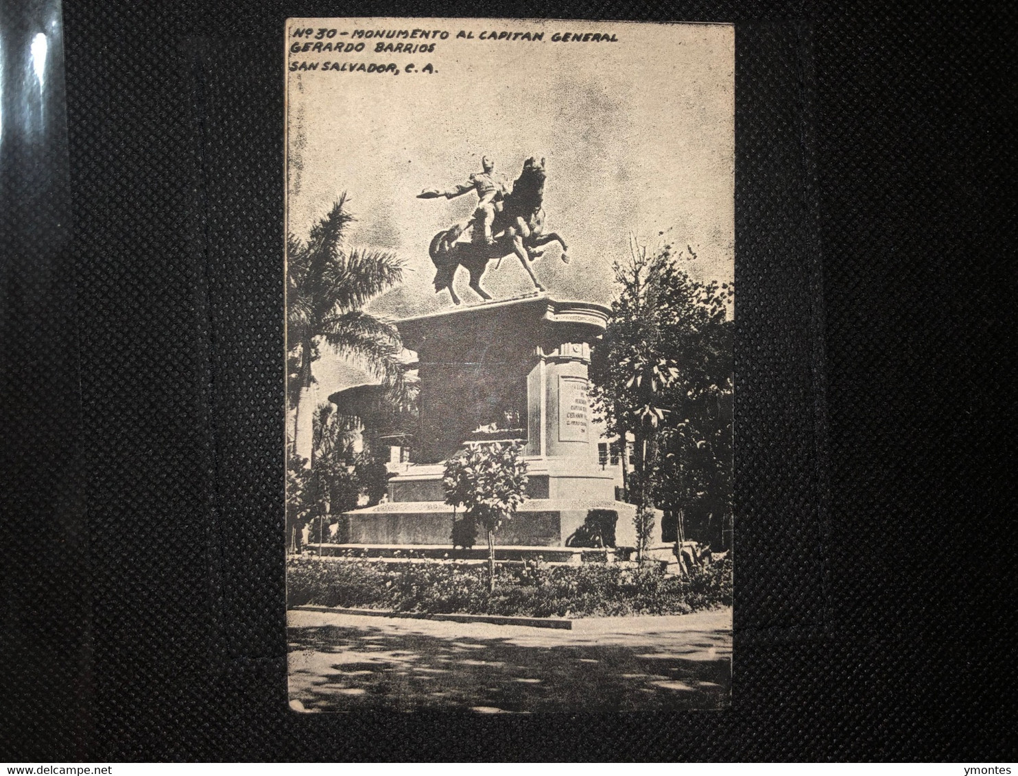 Postcard Monument Horse And Gerardo Barrios 1943 - El Salvador