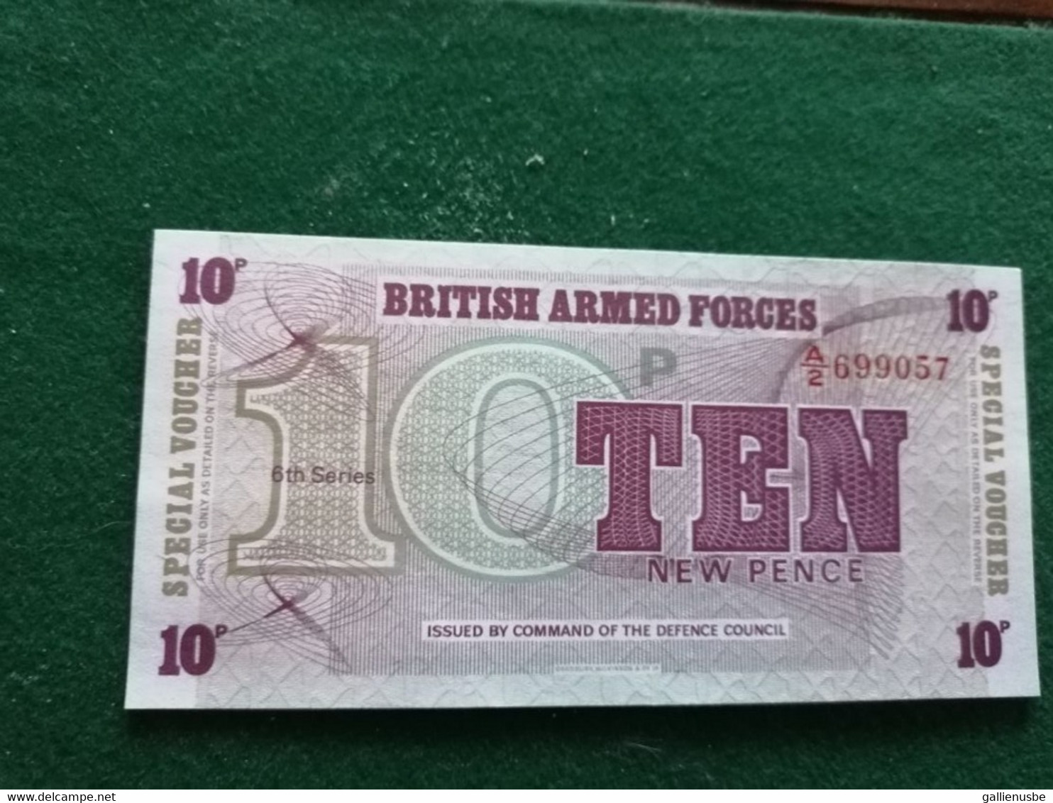 United Kingdom -  GB -  10 Pence  - British Army - UNC - Superbe - British Armed Forces & Special Vouchers