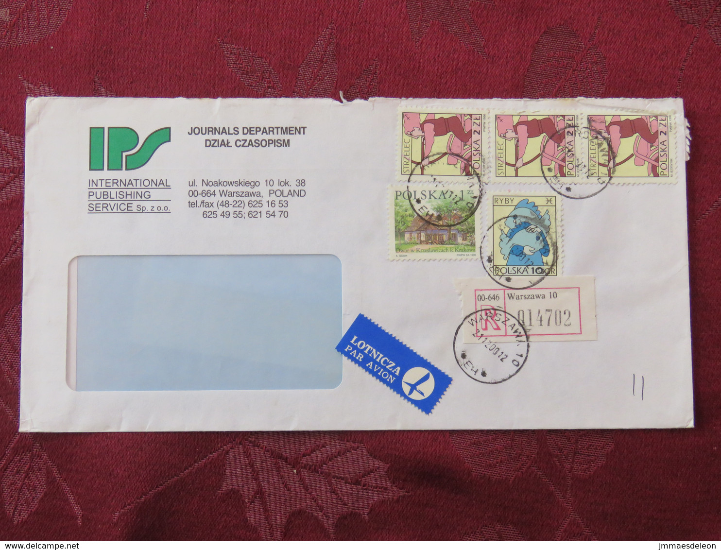 Poland 2000 Registered Cover To England - Zodiac Motorcycle Bow Sagittarius Pisces Houses - Briefe U. Dokumente