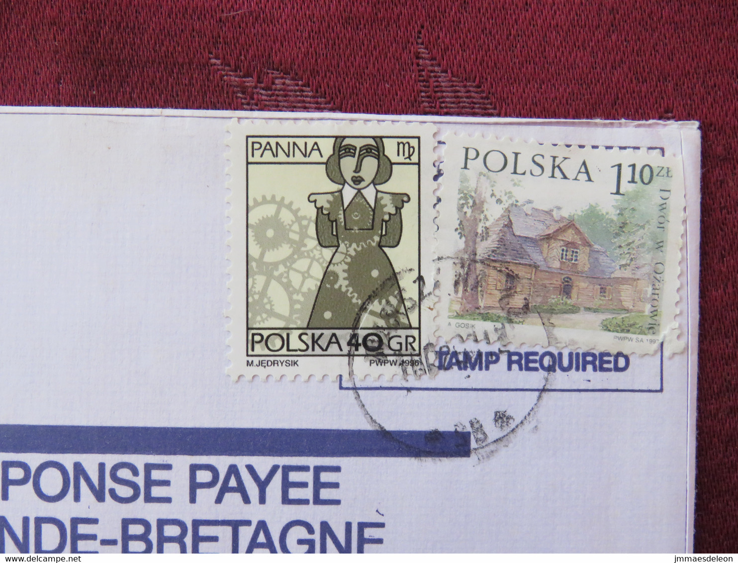 Poland 2000 Cover To England - Zodiac - Houses - Briefe U. Dokumente