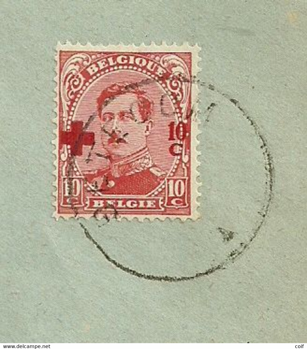 153 Op Brief Met Stempel BETECOM Zonder Datummidden (noodstempel) - 1918 Cruz Roja