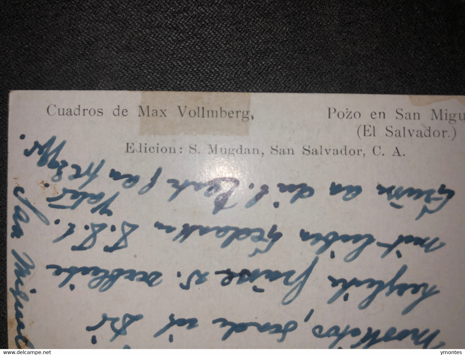 Postcard Max Vollmberg 1930, Pozos En San Miguel , Ed. Salvador Mugdan - El Salvador