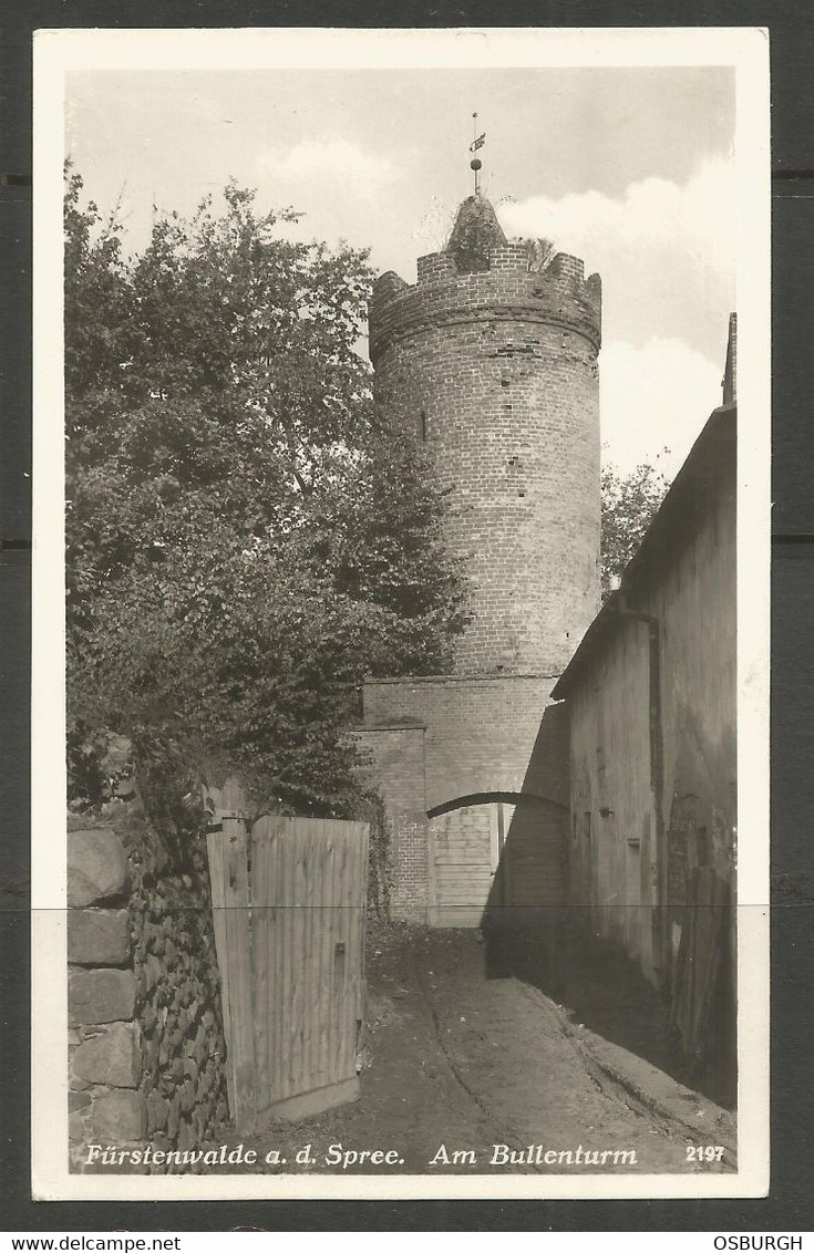 GERMANY. POSTCARD. FURSTENWALDE A D SPREE AM BULLENTURM. ECHTE. H RUBIN & Co. UNUSED - Fürstenberg