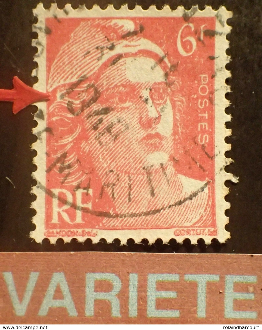 R1591/174 - 1965 - TYPE MARIANNE DE GANDON - N°721Aa ☉ - VARIETE ➤➤➤ Mèches Reliées - Used Stamps