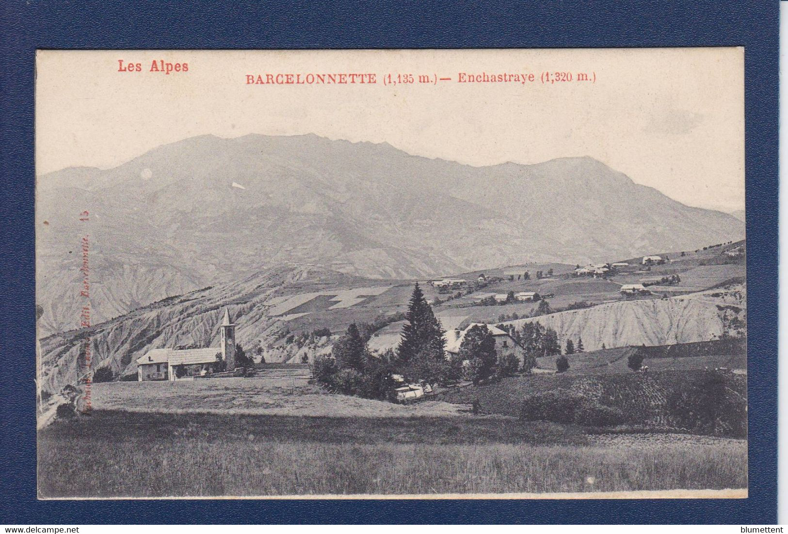 CPA [04] Alpes De Haute Provence > Barcelonnette Non Circulé Enchastraye - Barcelonnette