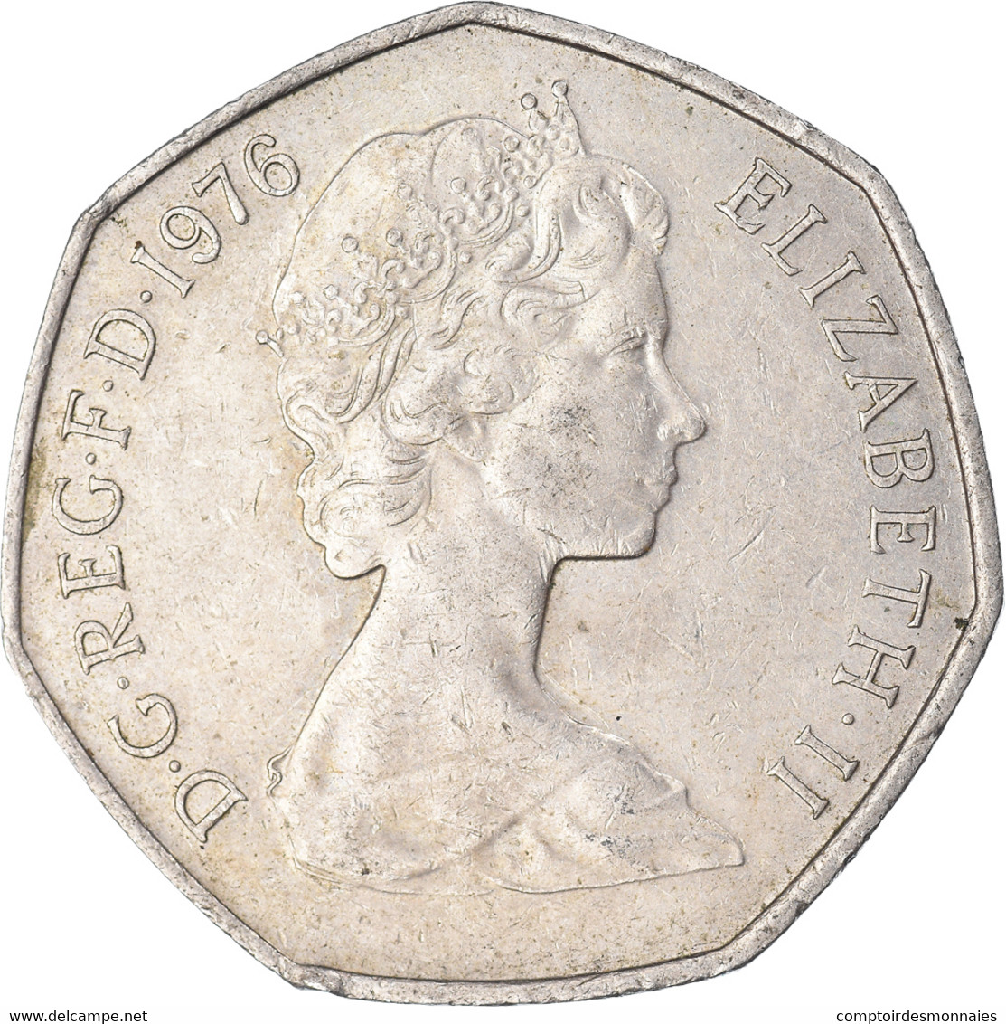 Monnaie, Grande-Bretagne, 50 New Pence, 1976 - 50 Pence
