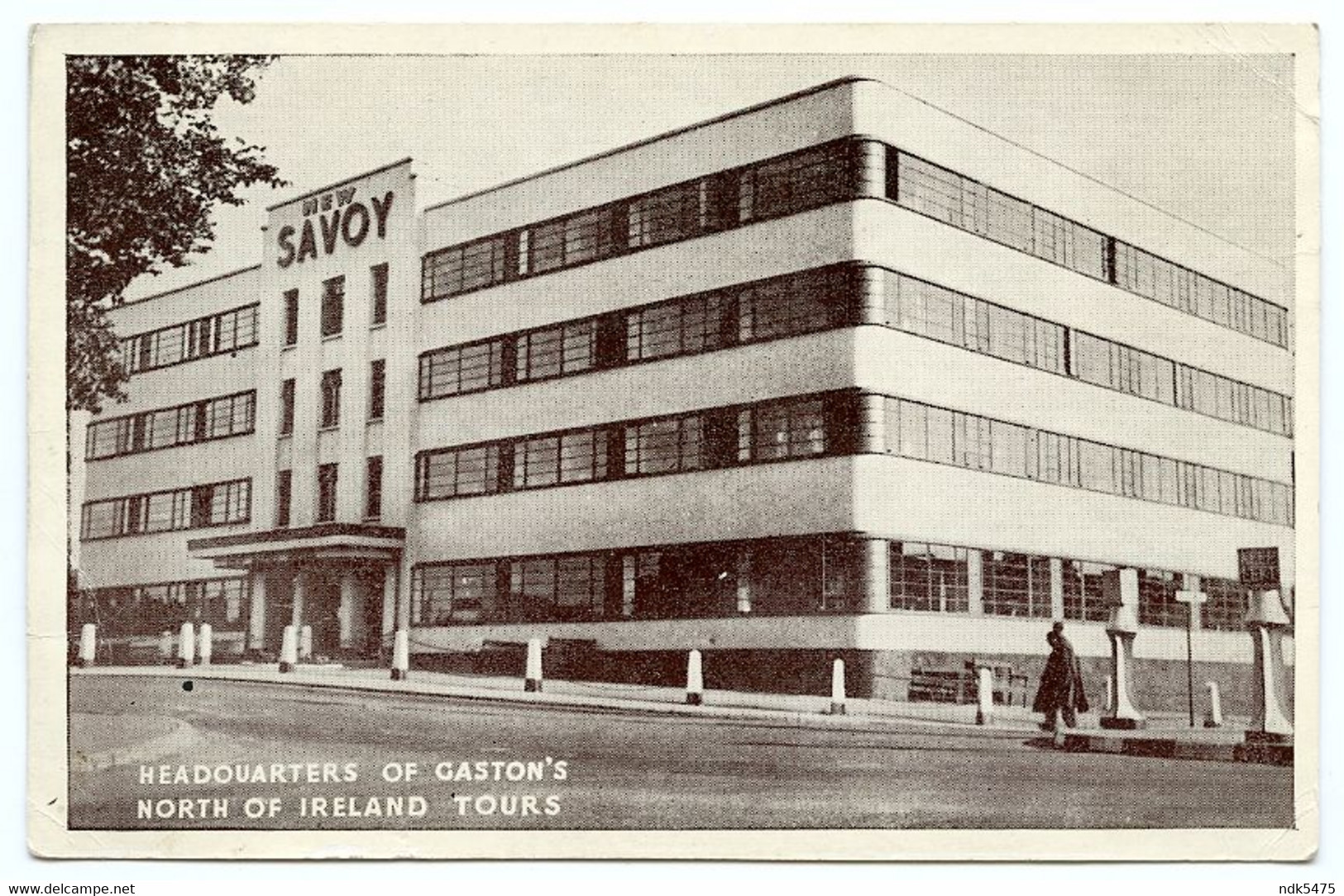 BANGOR : NEW SAVOY HOTEL - HEADQUARTERS OF GASTON'S NORTH OF IRELAND TOURS - Down