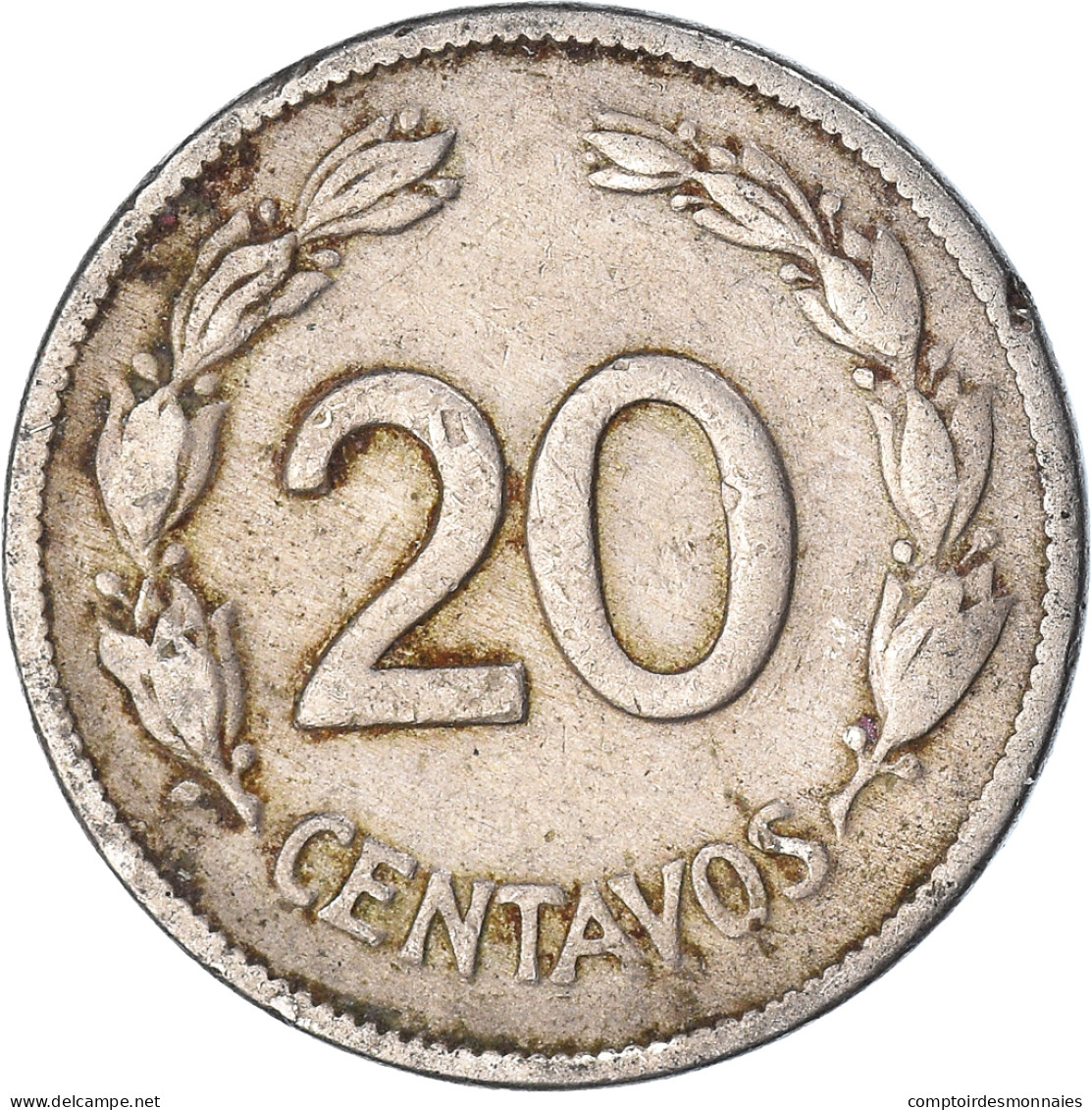 Monnaie, Équateur, 20 Centavos, 1946 - Ecuador