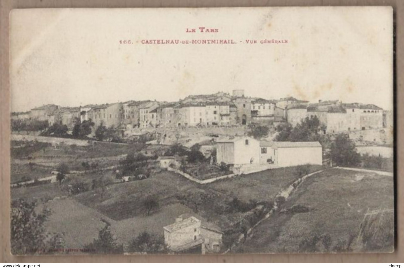 CPA 81 - CASTELNAU De MONTMIRAIL - Vue Générale - TB PLAN D'ensemble Du Village Avec Détails Maisons - Castelnau De Montmirail