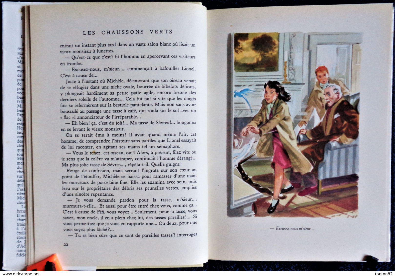 Saint-Marcoux - Les chaussons verts - Bibliothèque Rouge et Or - ( 1957 ) .