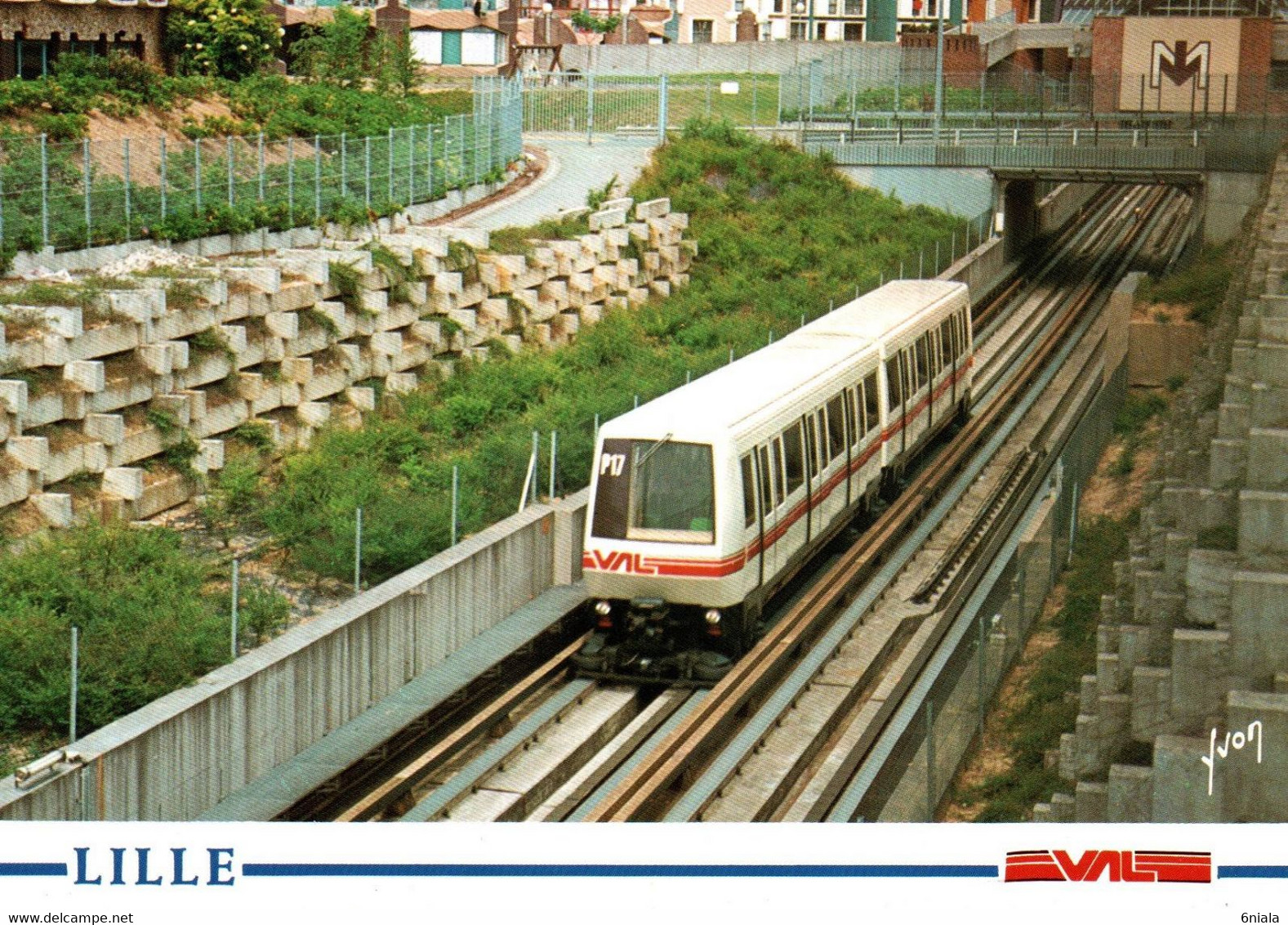 10615  LILLE   Le METRO VAL   Mise En Service 16 Mai 1983   (recto-verso) 59 Nord - Metropolitana