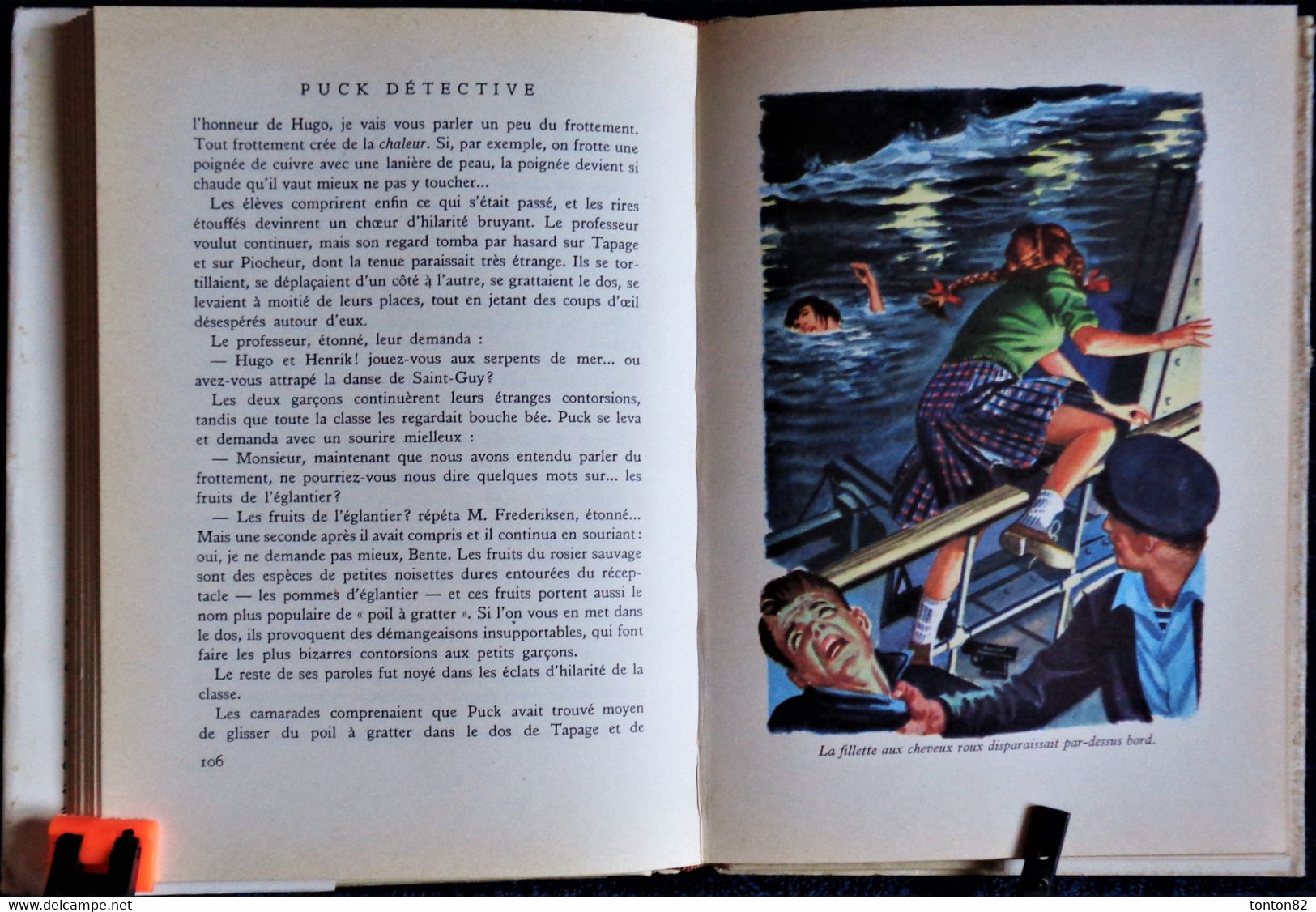 Lisbeth Werner -  Puck détective - Bibliothèque Rouge et Or  - (1958 )