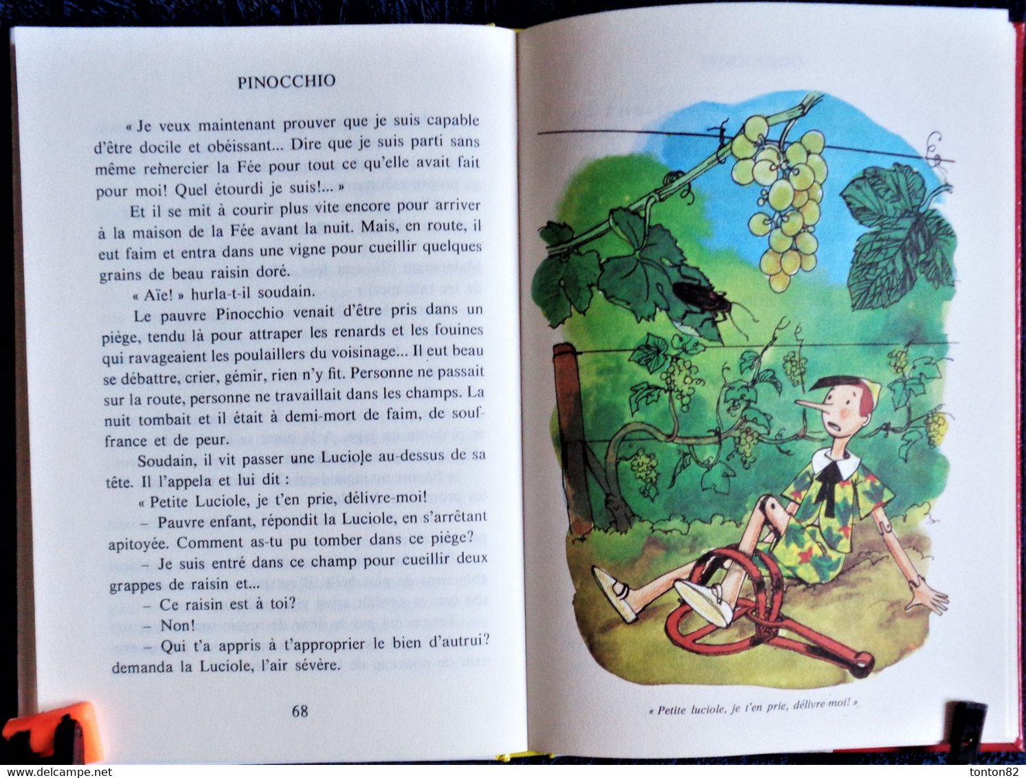 Collodi - Les Aventures de PINOCCHIO - Bibliothèque Rouge et Or  - (1975 )