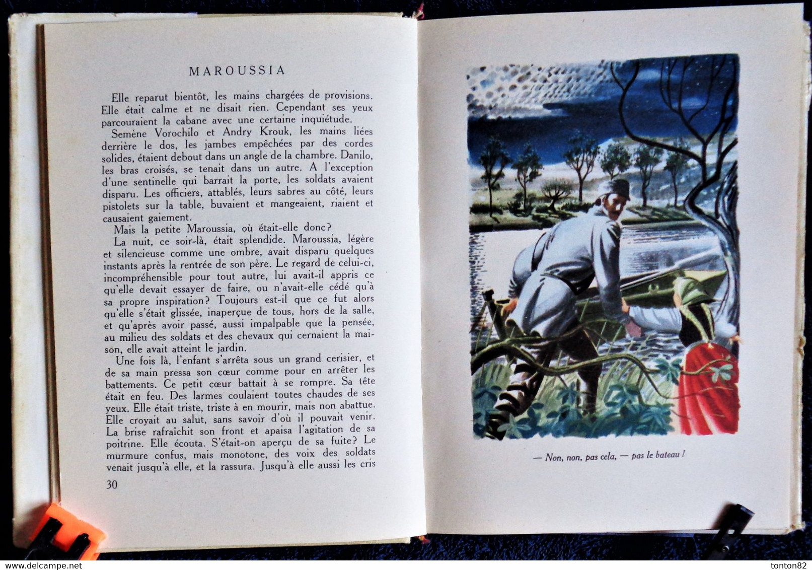 P.J. Stahl - Maroussia - Bibliothèque Rouge et Or  - ( 1955 ) .