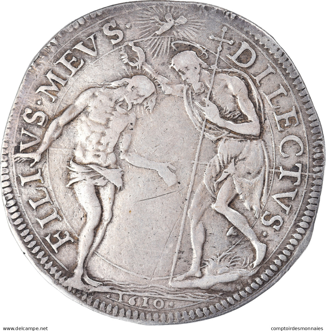 Monnaie, États Italiens, TUSCANY, Cosimo II, Piastre, 1610, Florence, TTB - Tuscan
