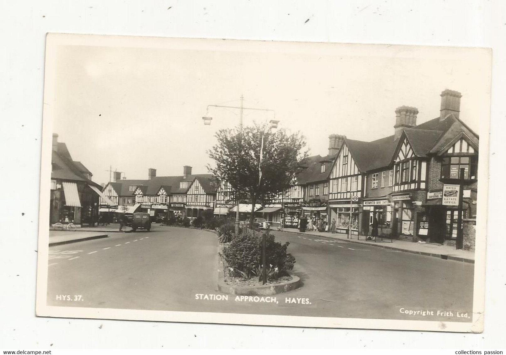 JC, Cp, Angleterre , HAYES ,station Approach ,écrite ,ed. F. Frith & Co - Londres – Suburbios